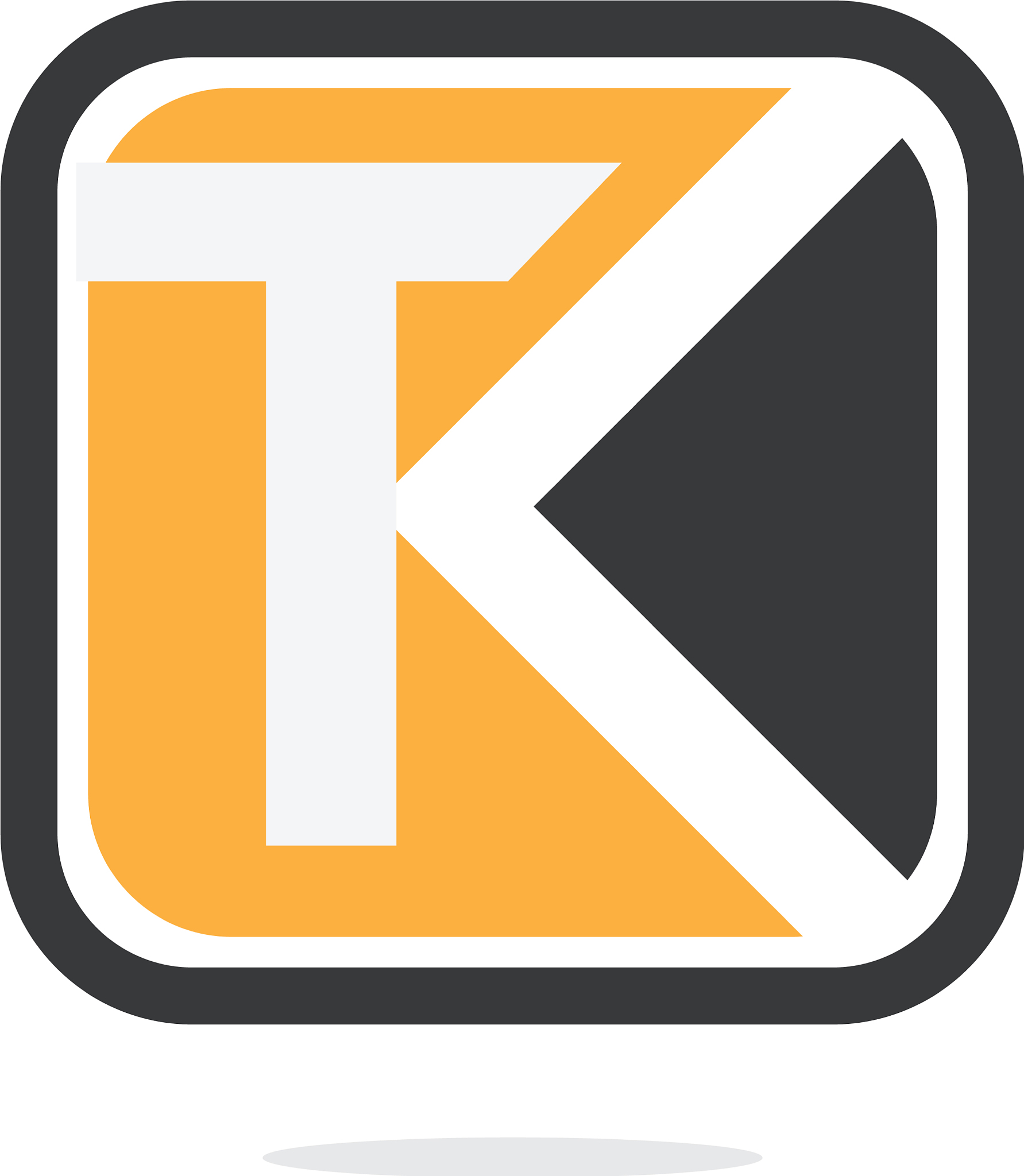 tk letter logo design template