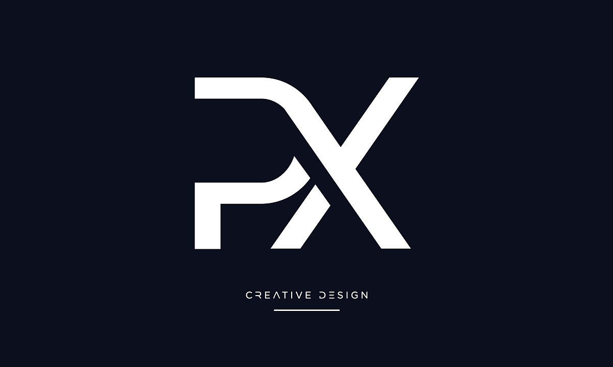 px, xp字母抽象图标标志矢量字母组合