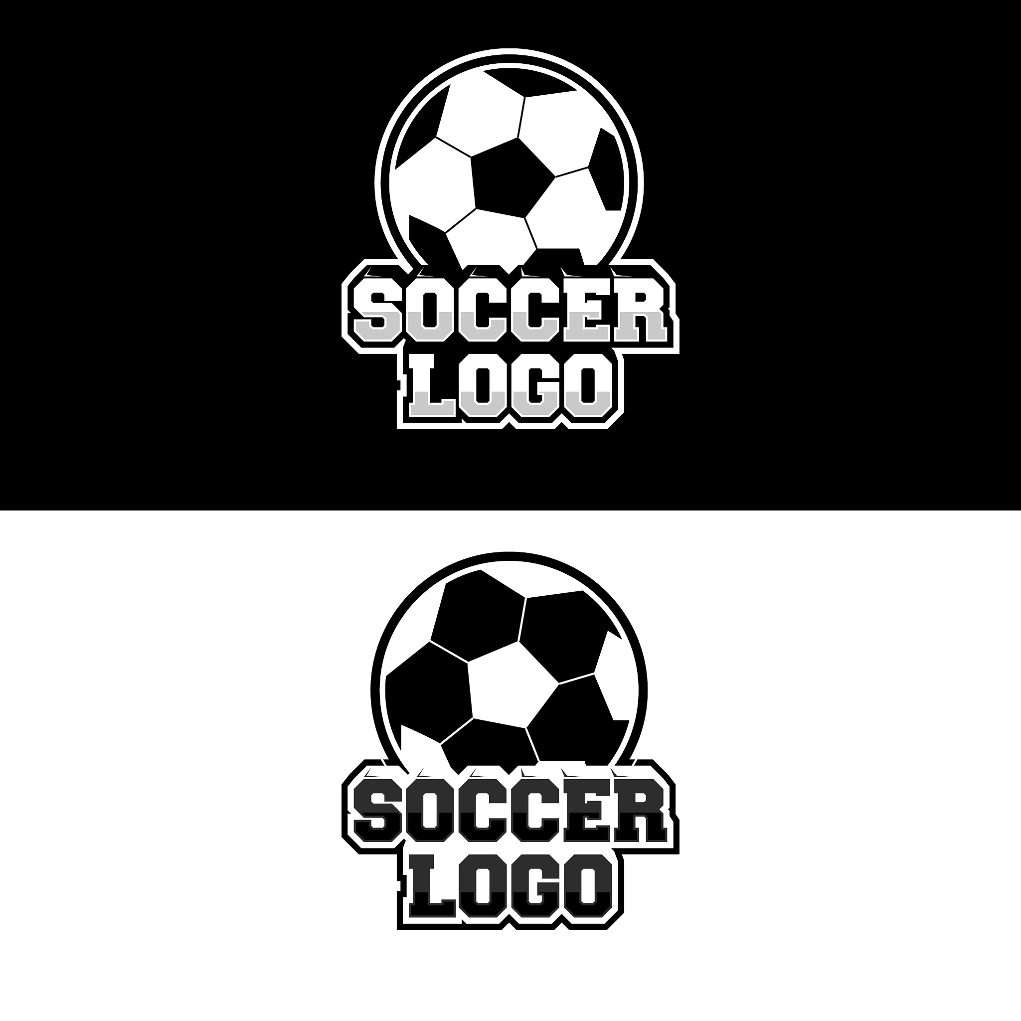 soccer logo design for team or gamer