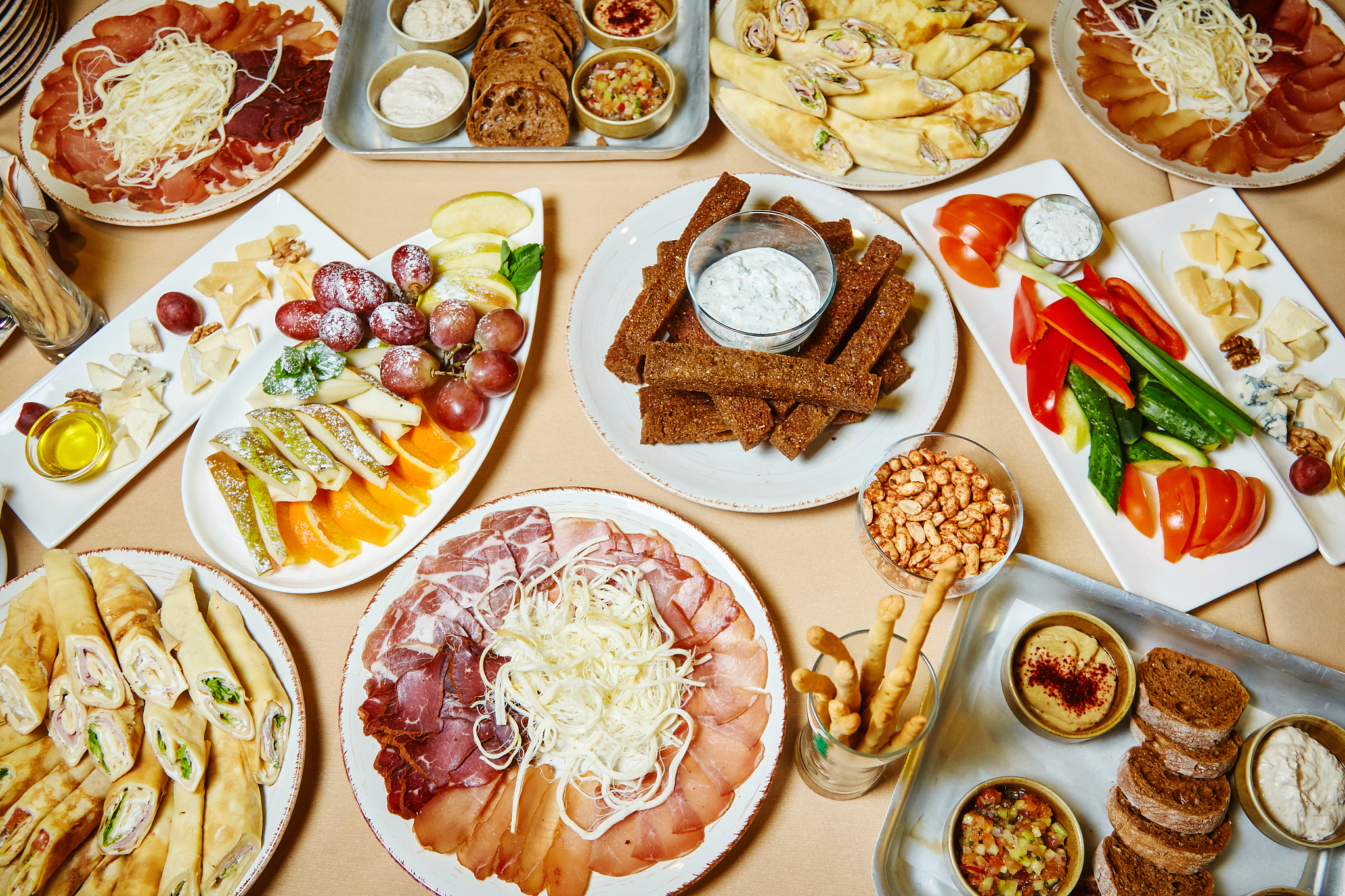 delicious food on the table