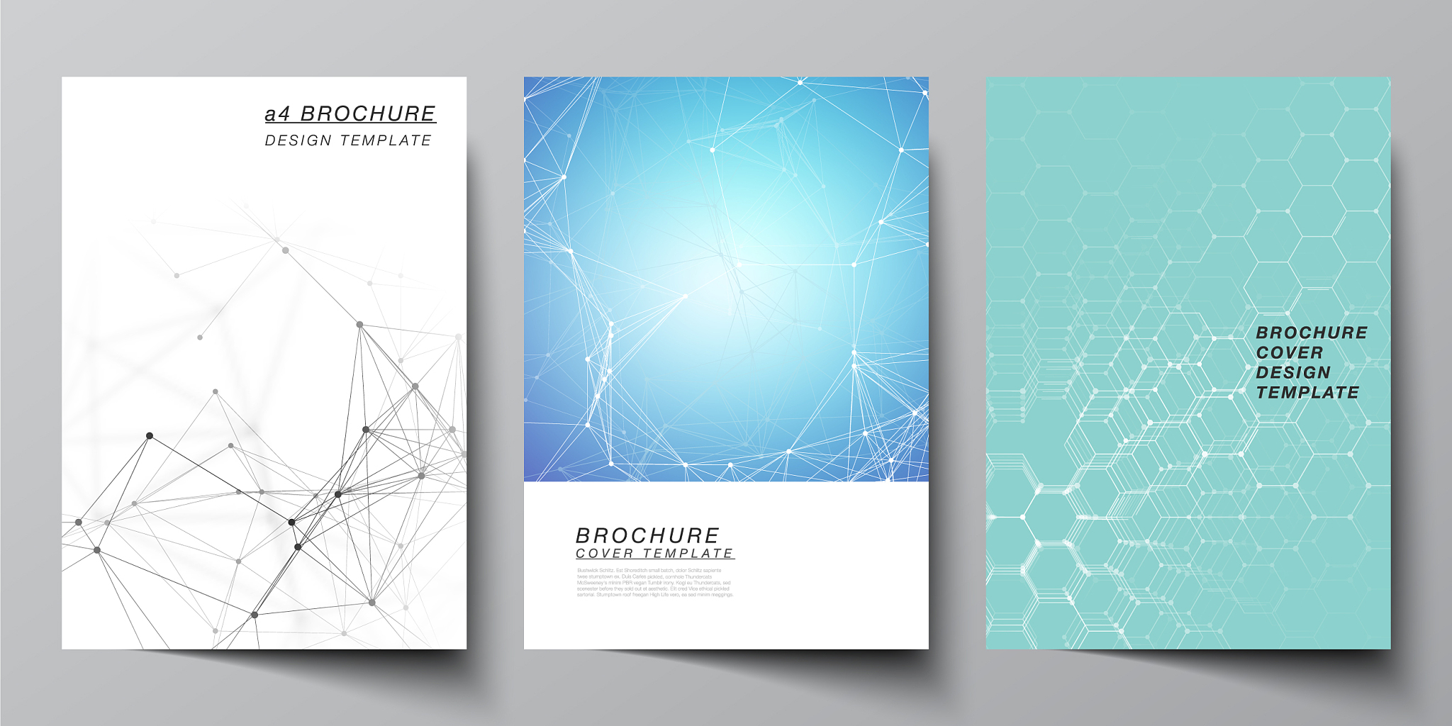 the layout of a4 format cover mockups