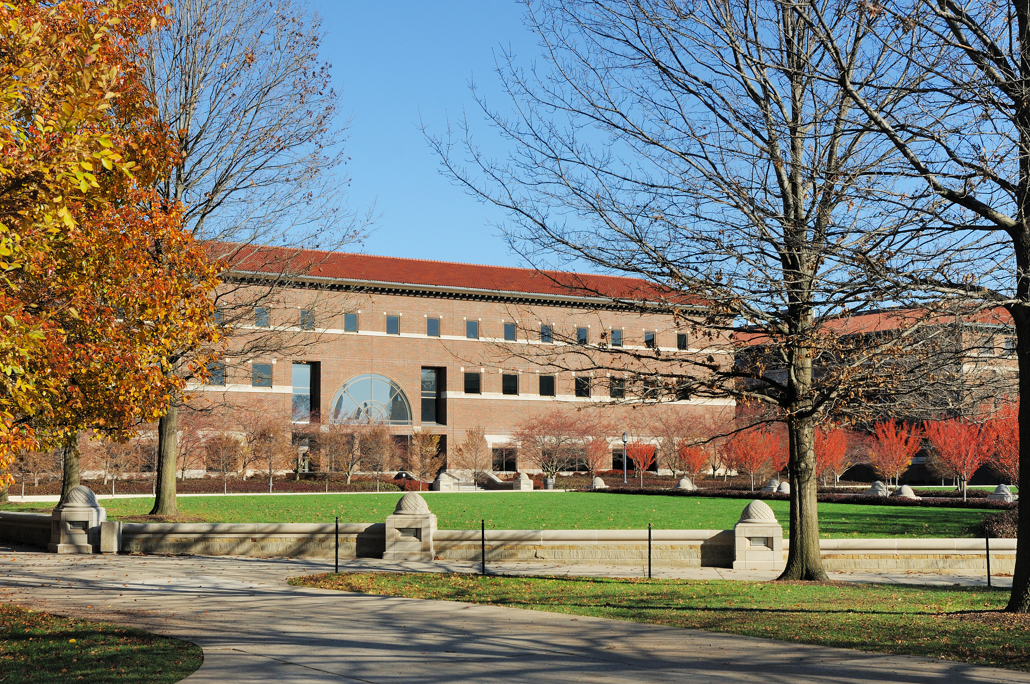 purdue university campus and engineering education building in i