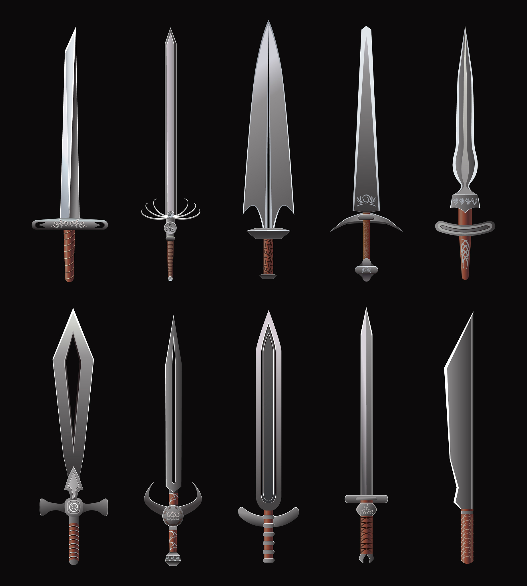 cartoon weapon icons