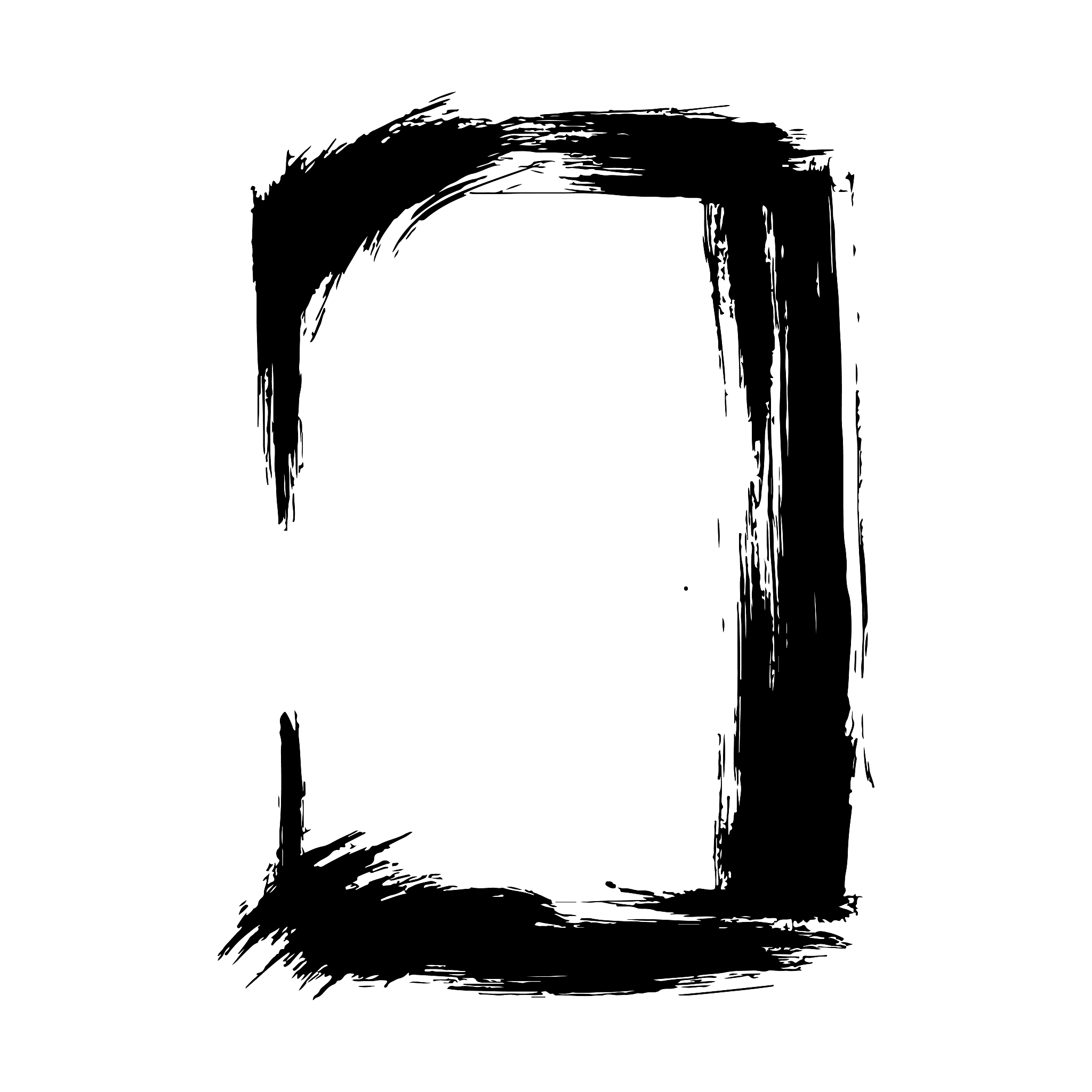 vector dry brush frames. hand drawn artistic frames. black and w
