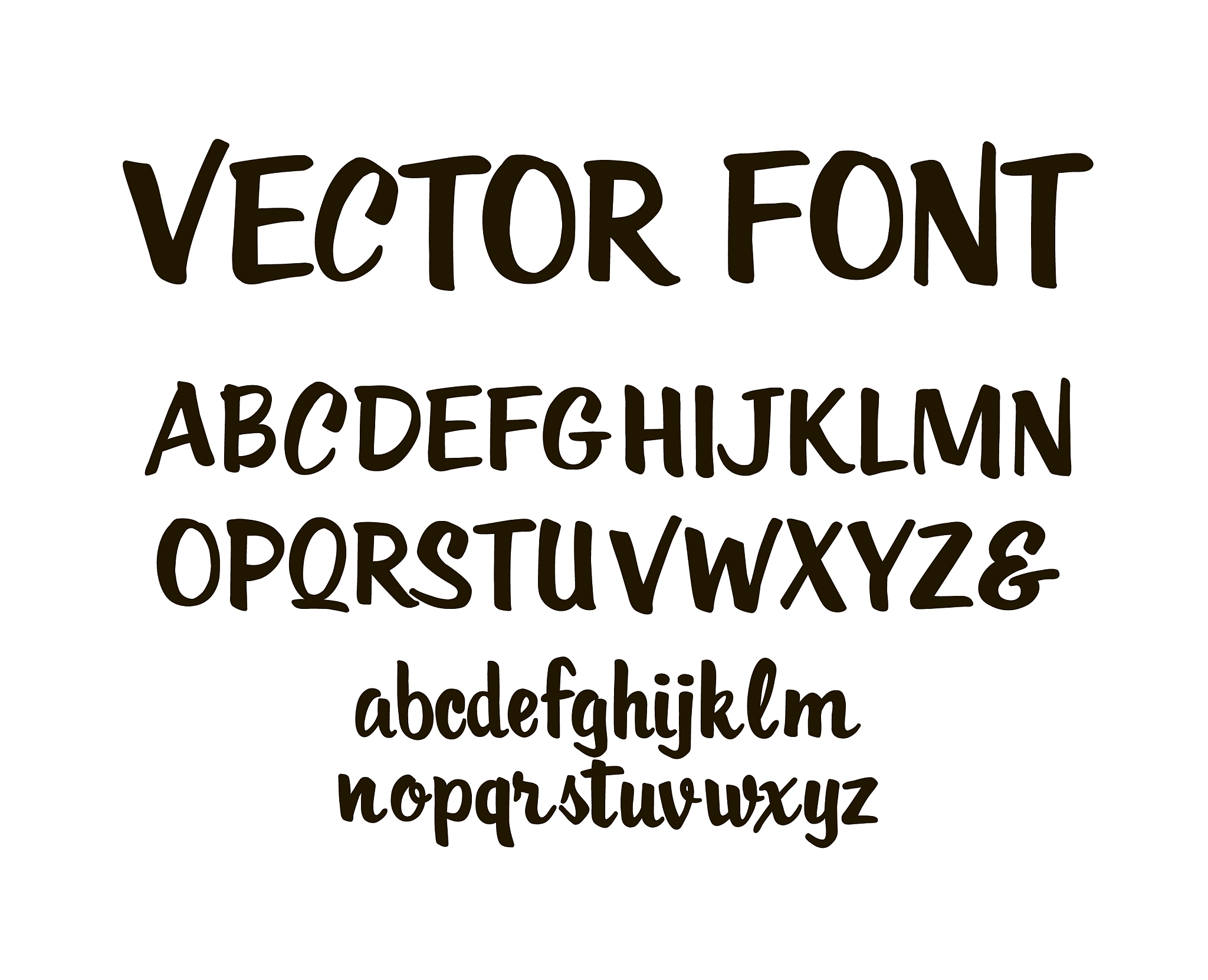 handwritten alphabet letters abc for your