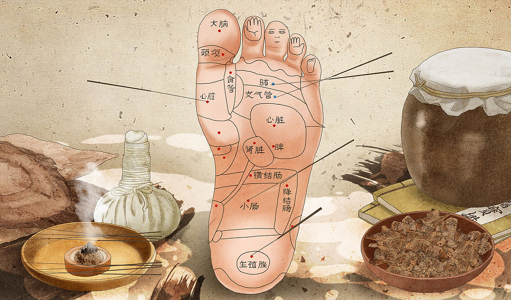 acupuncture points of food and herbal medicine