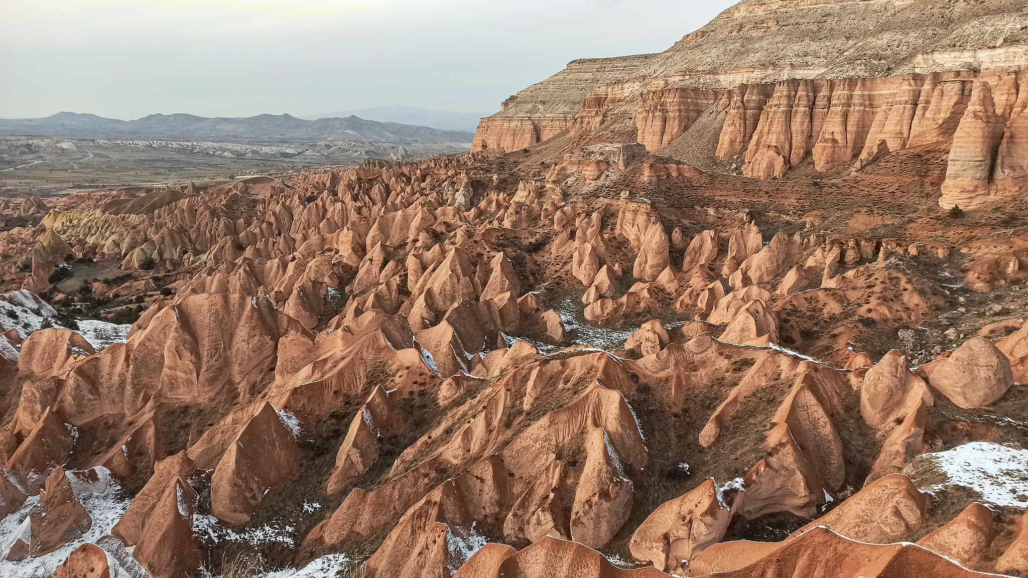 red valley in cappadocia, turkey.