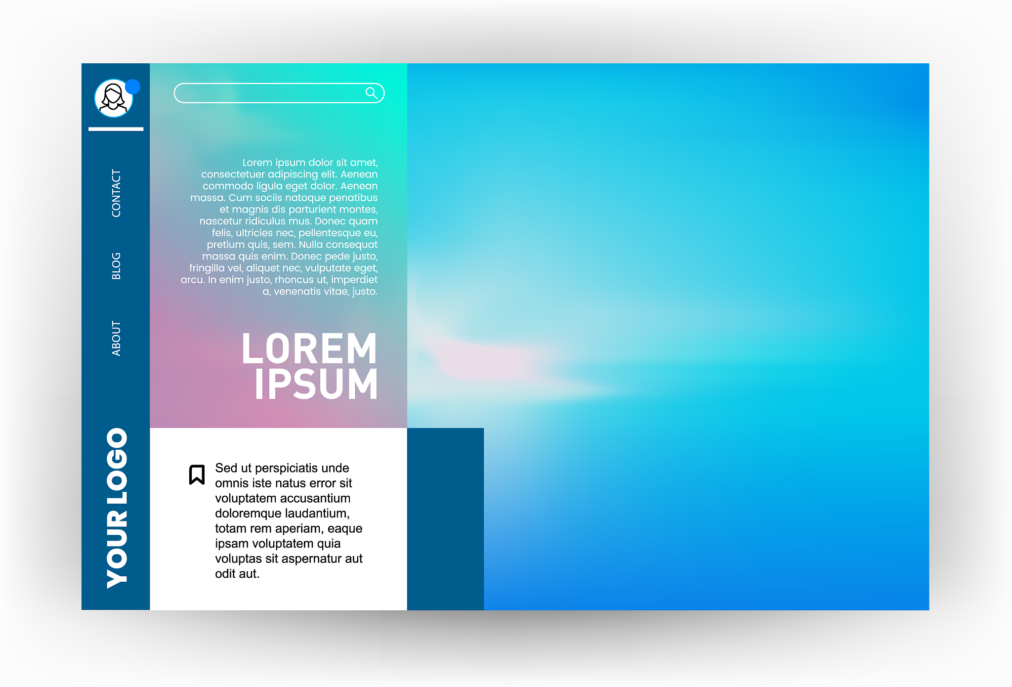 modern website template design
