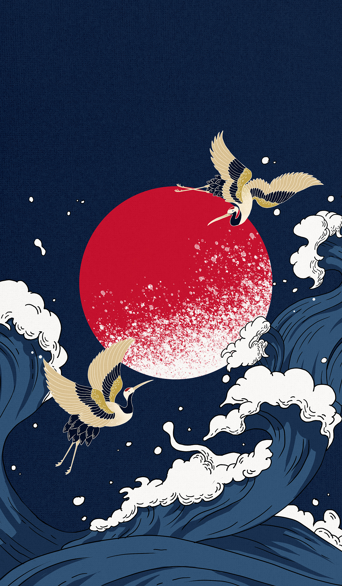 宫崎骏式插画文案：小狐狸与仙鹤的奇妙旅程