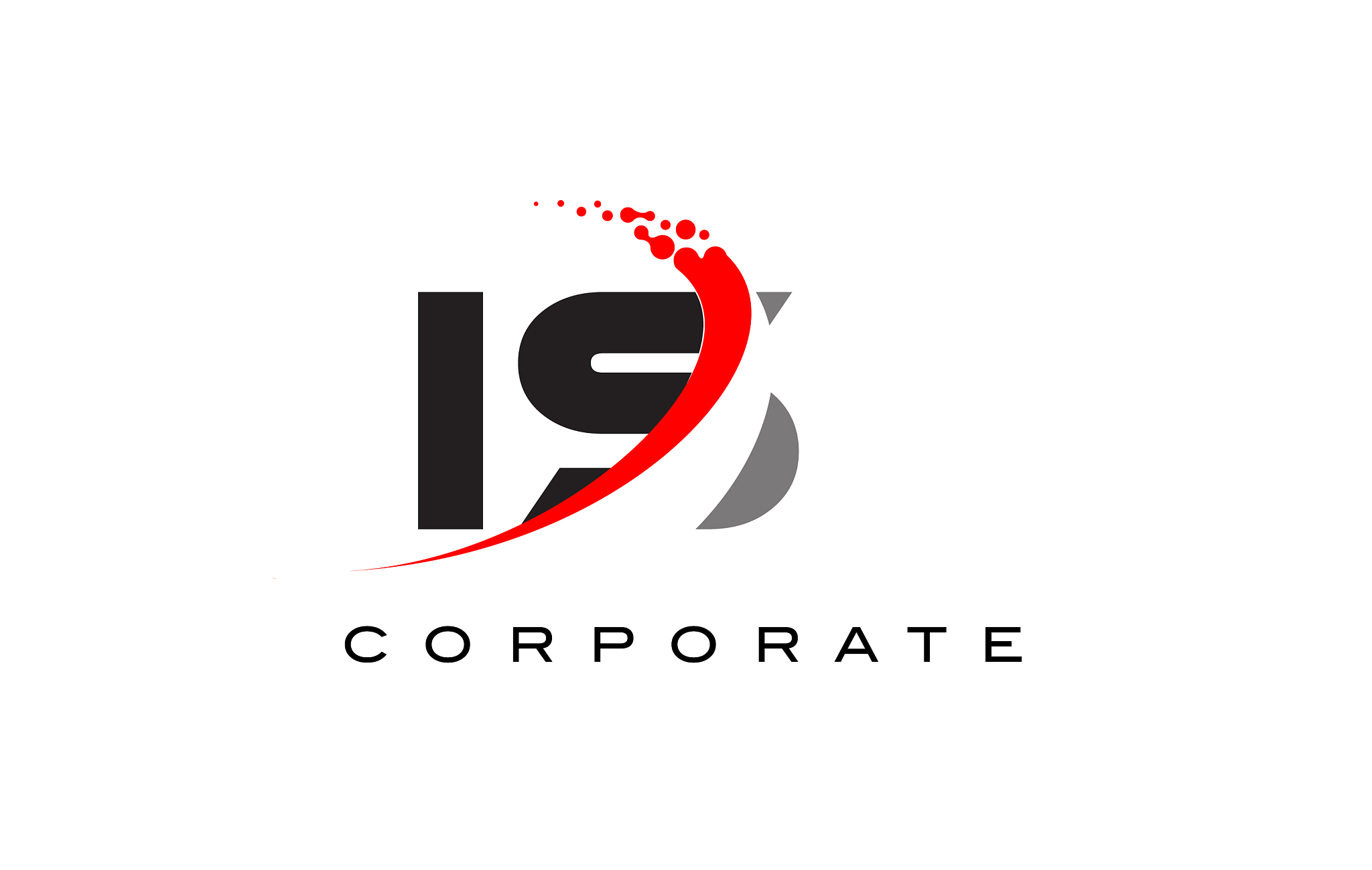 is modern letter logo design with swoosh