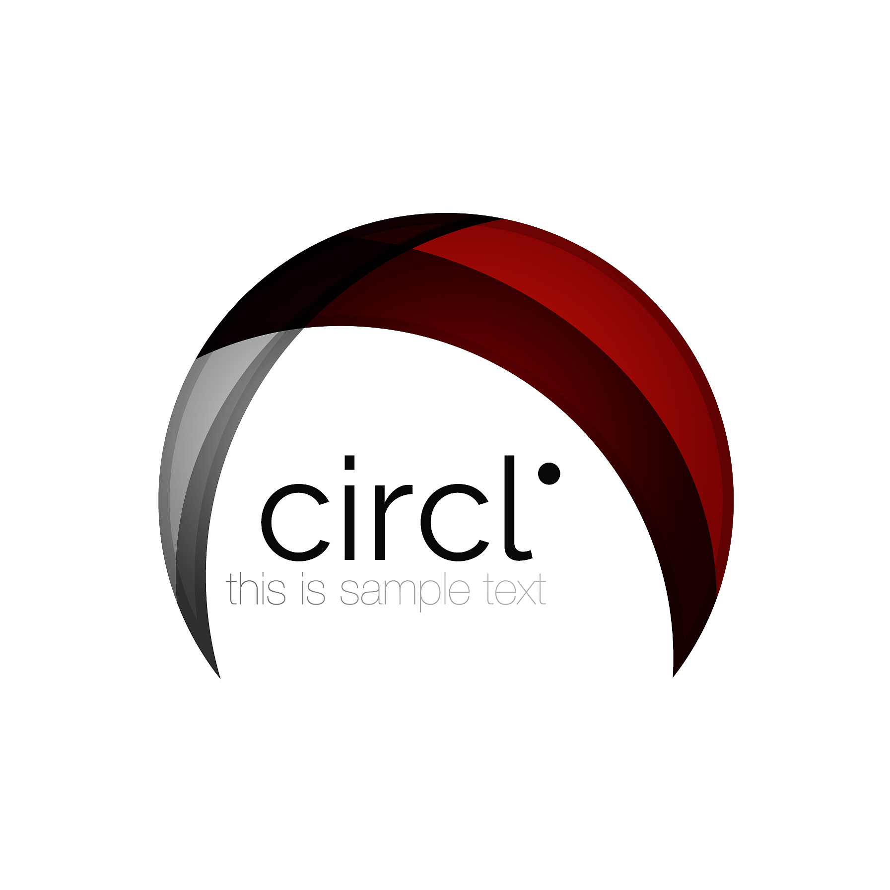 clean professional colorful circle business icon