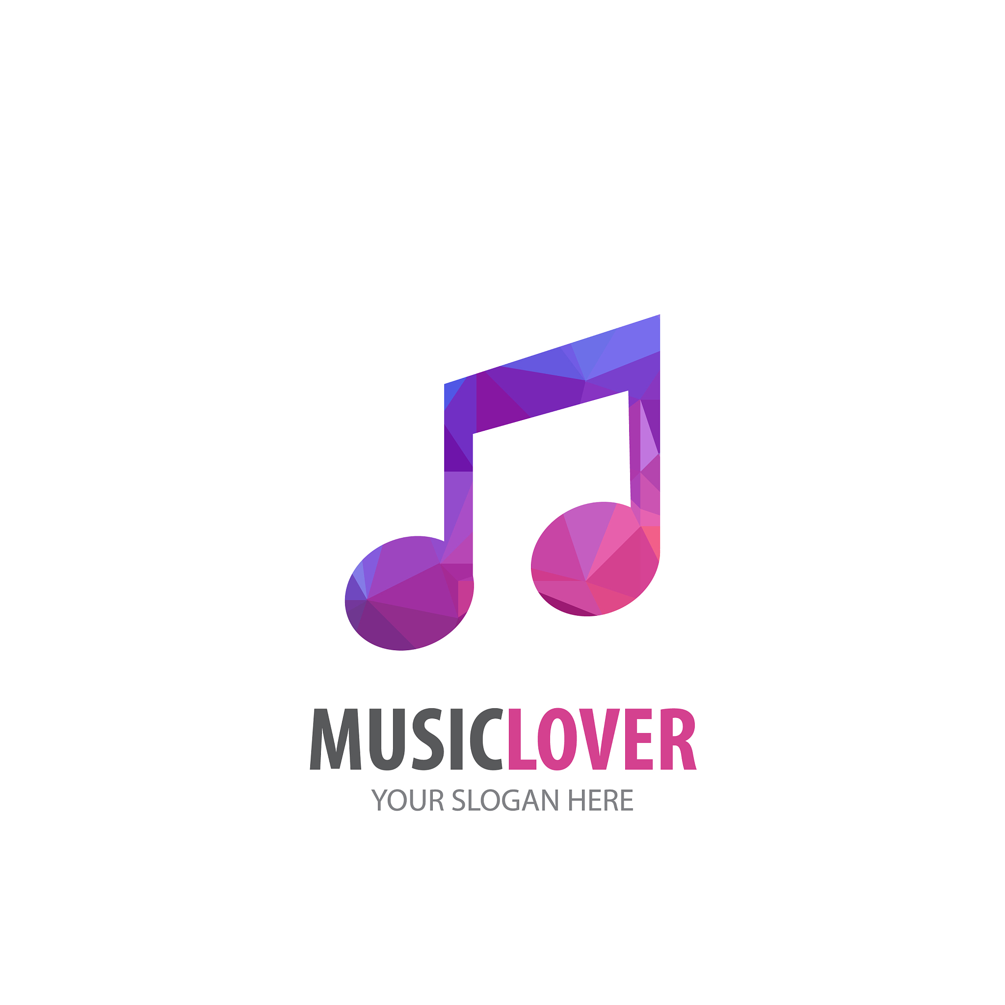music logo for business company simple music