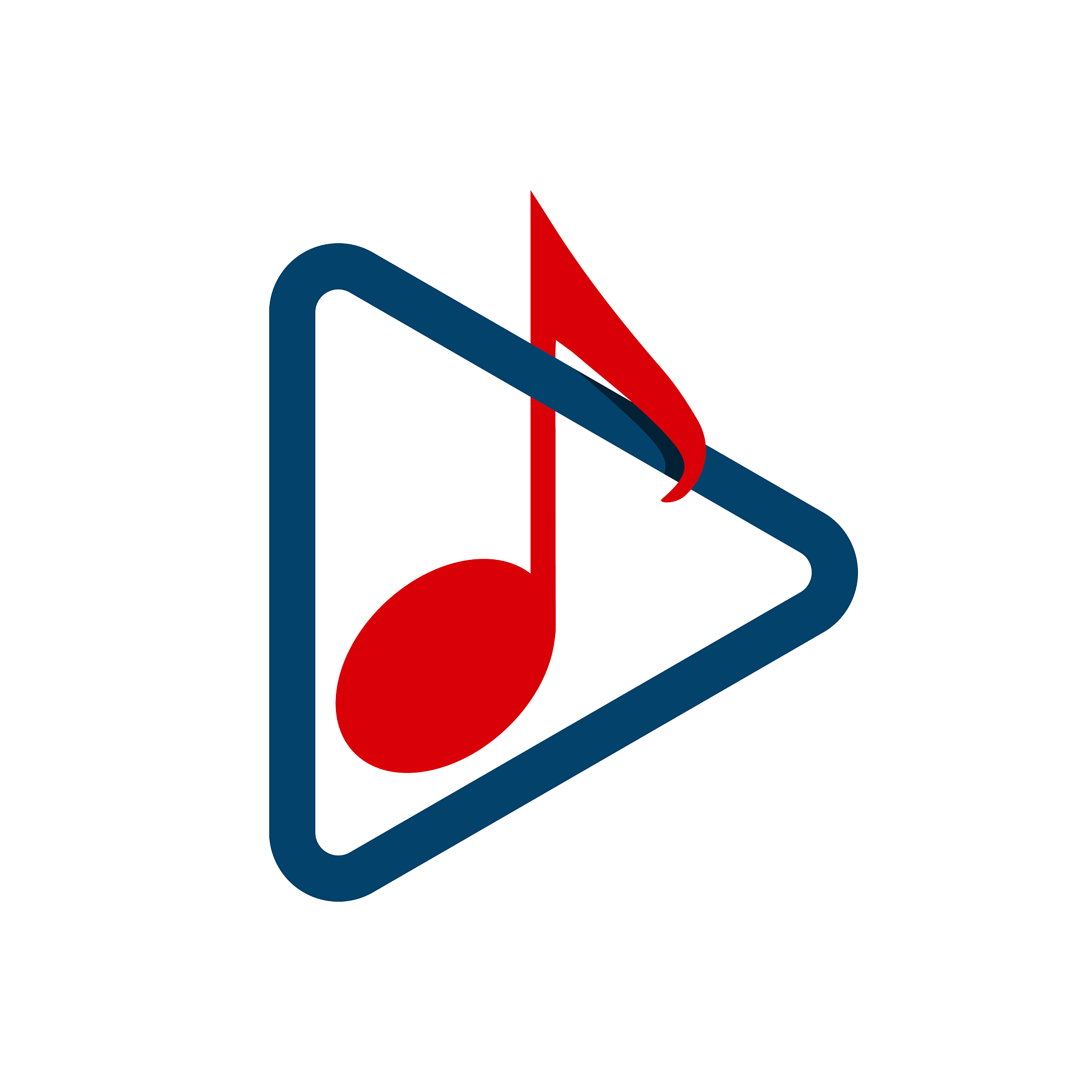 music notes logo creative abstract key note