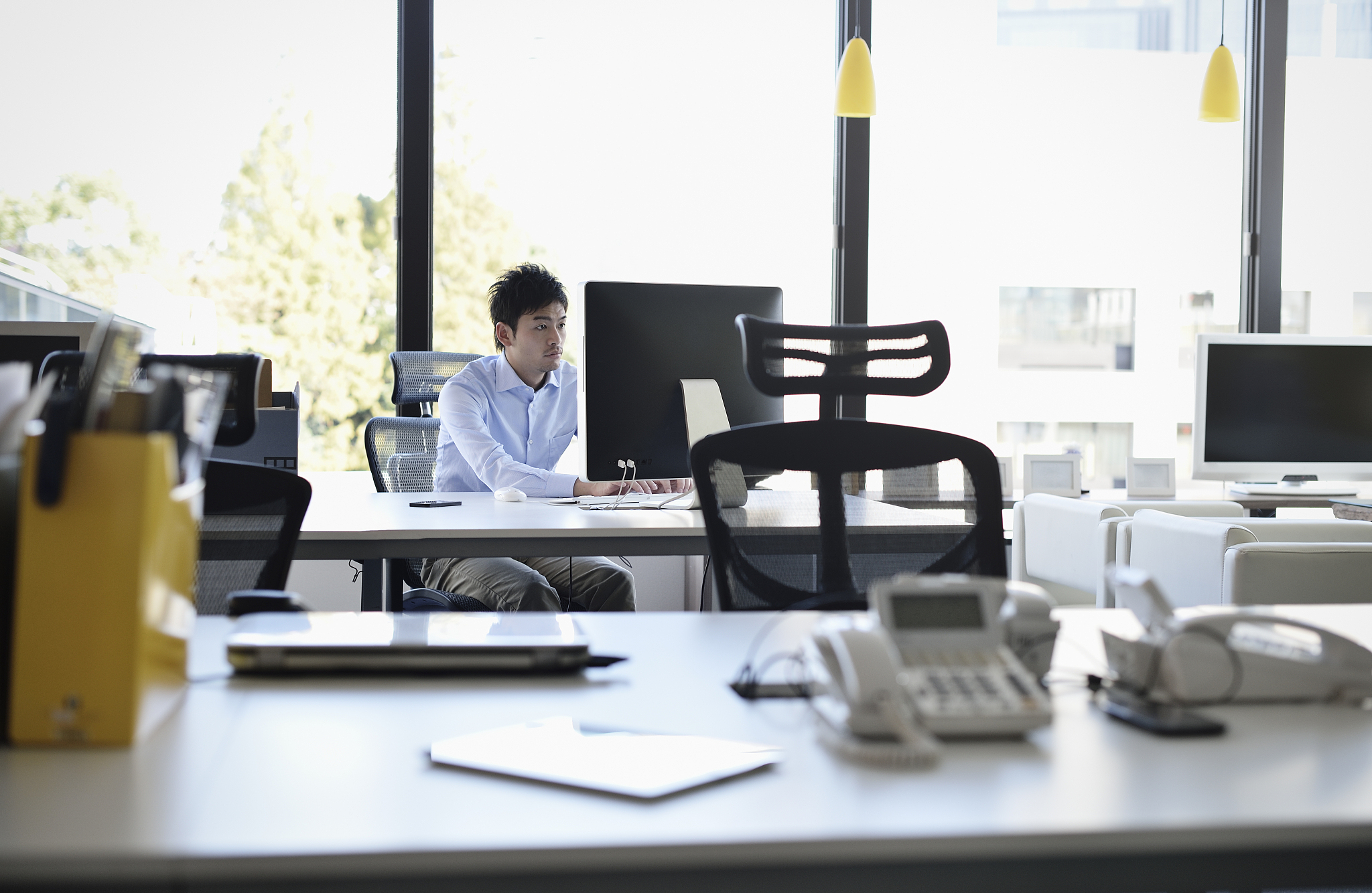 businessman working in office