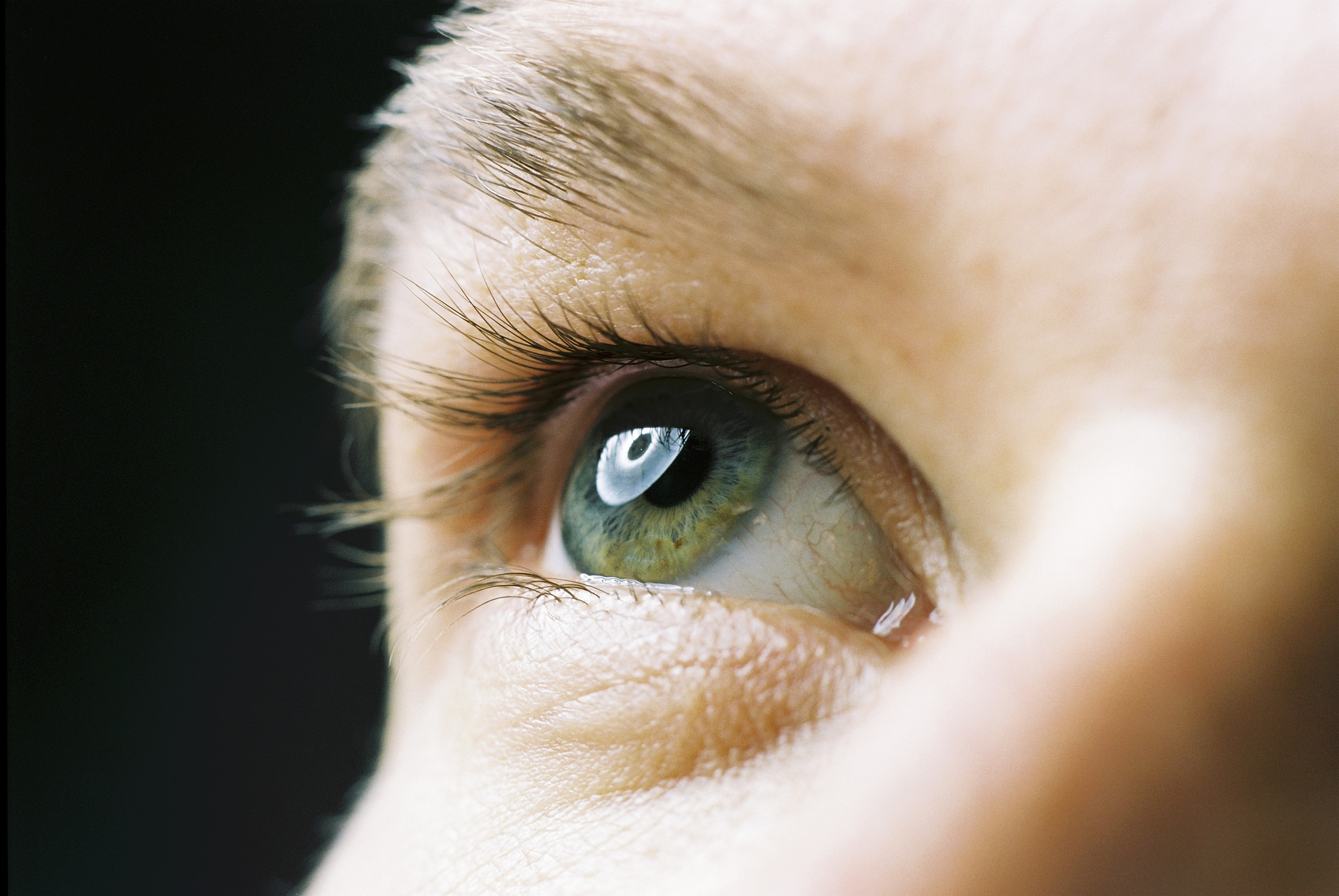 closeup of an eye