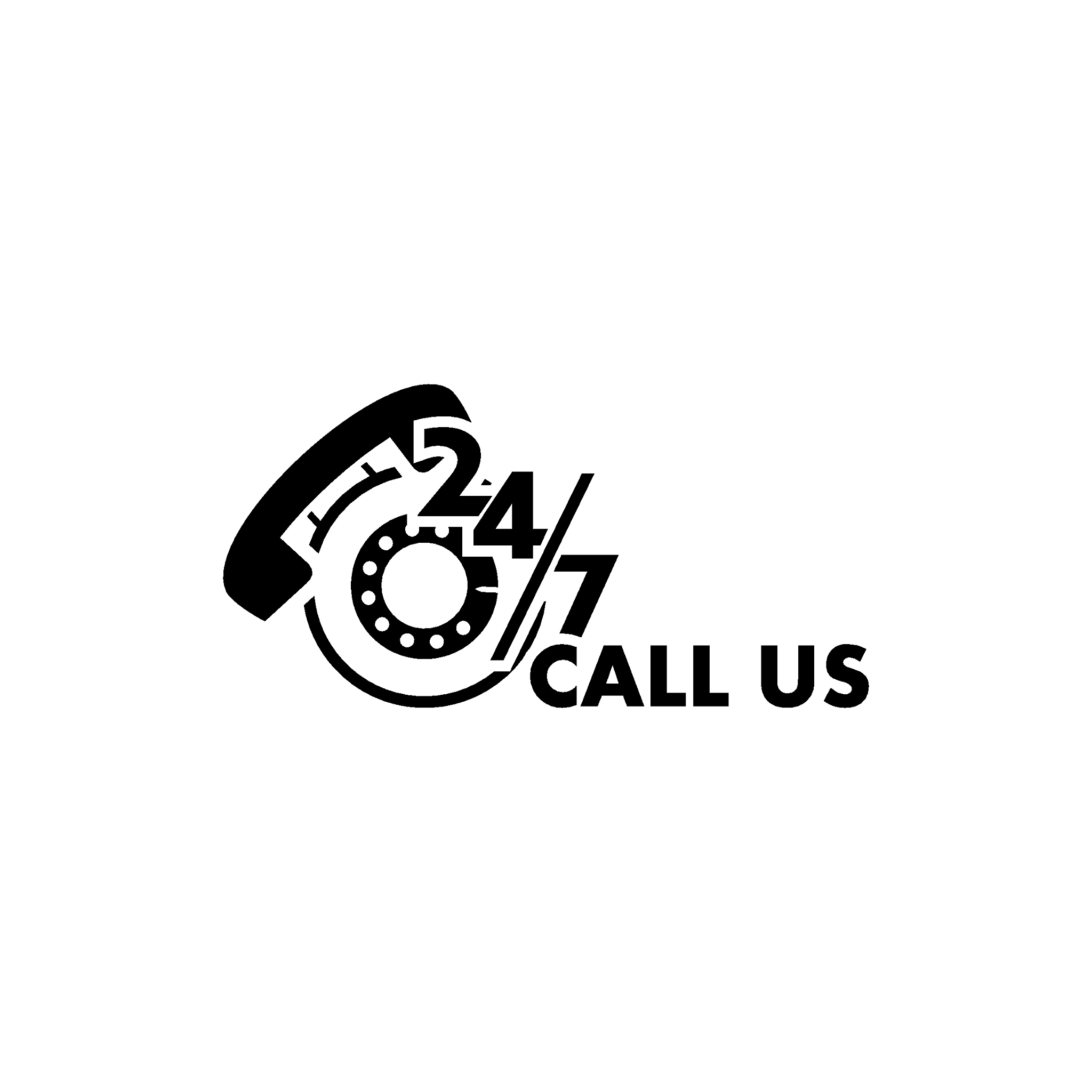 24/7 vector icons. workhard.call center. call us