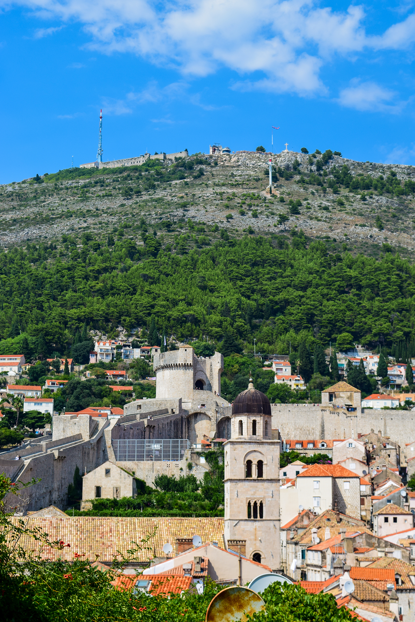 the dubrovnik cityscape.