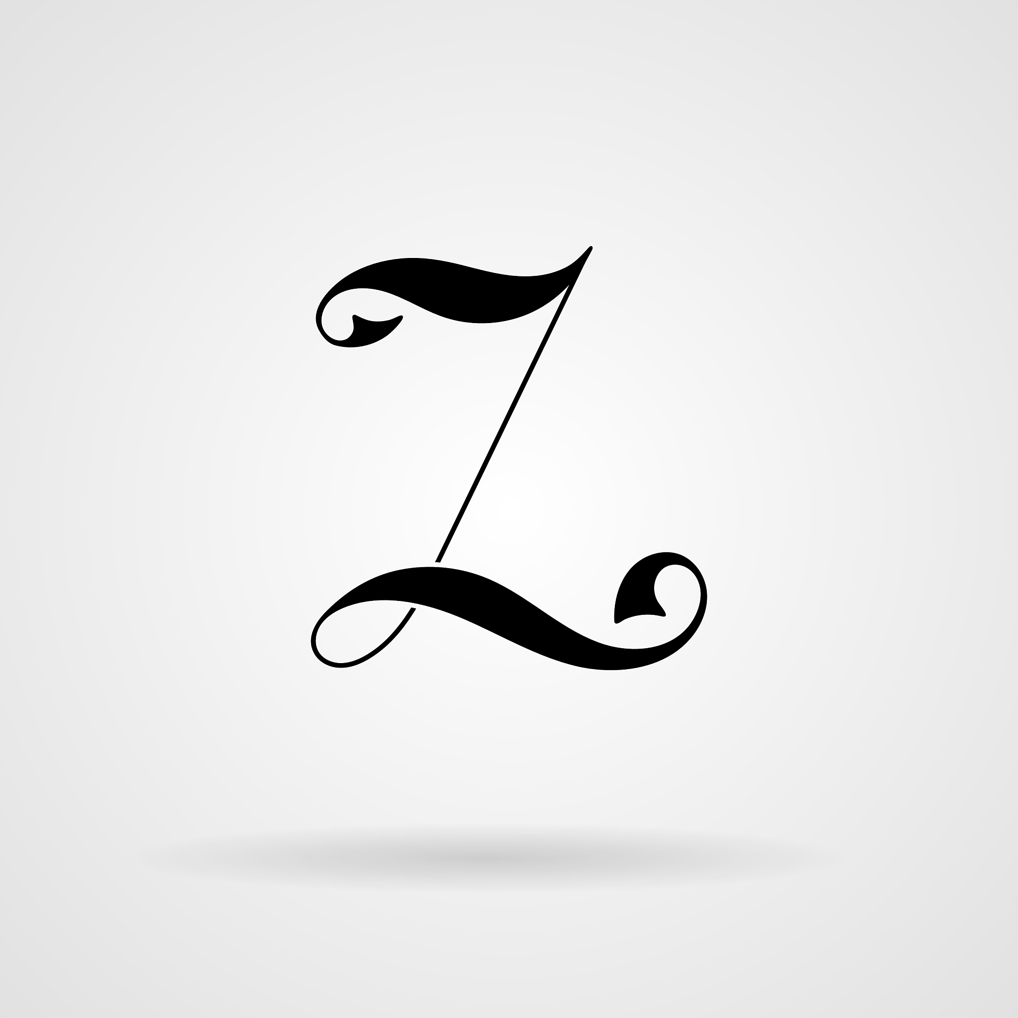 orante lined letter inscribed in art nouveau style