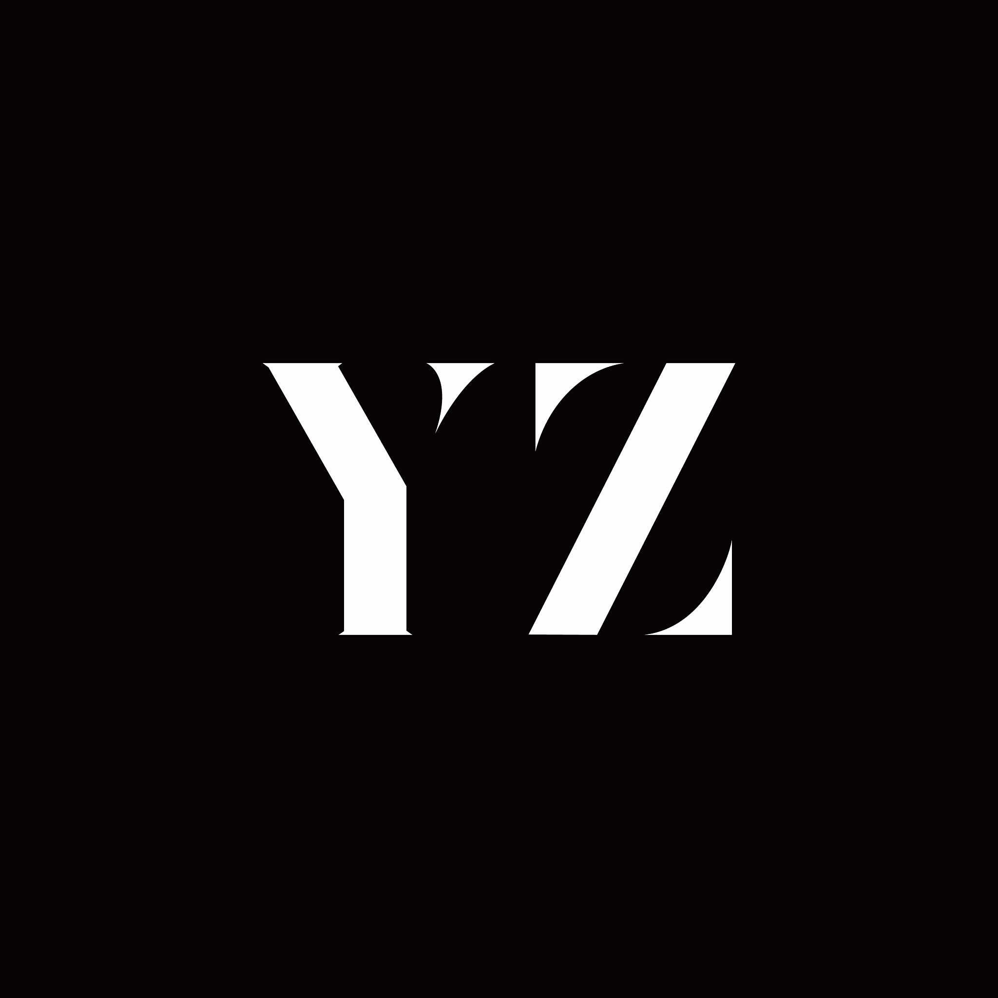 yz logo letter initial logo designs template