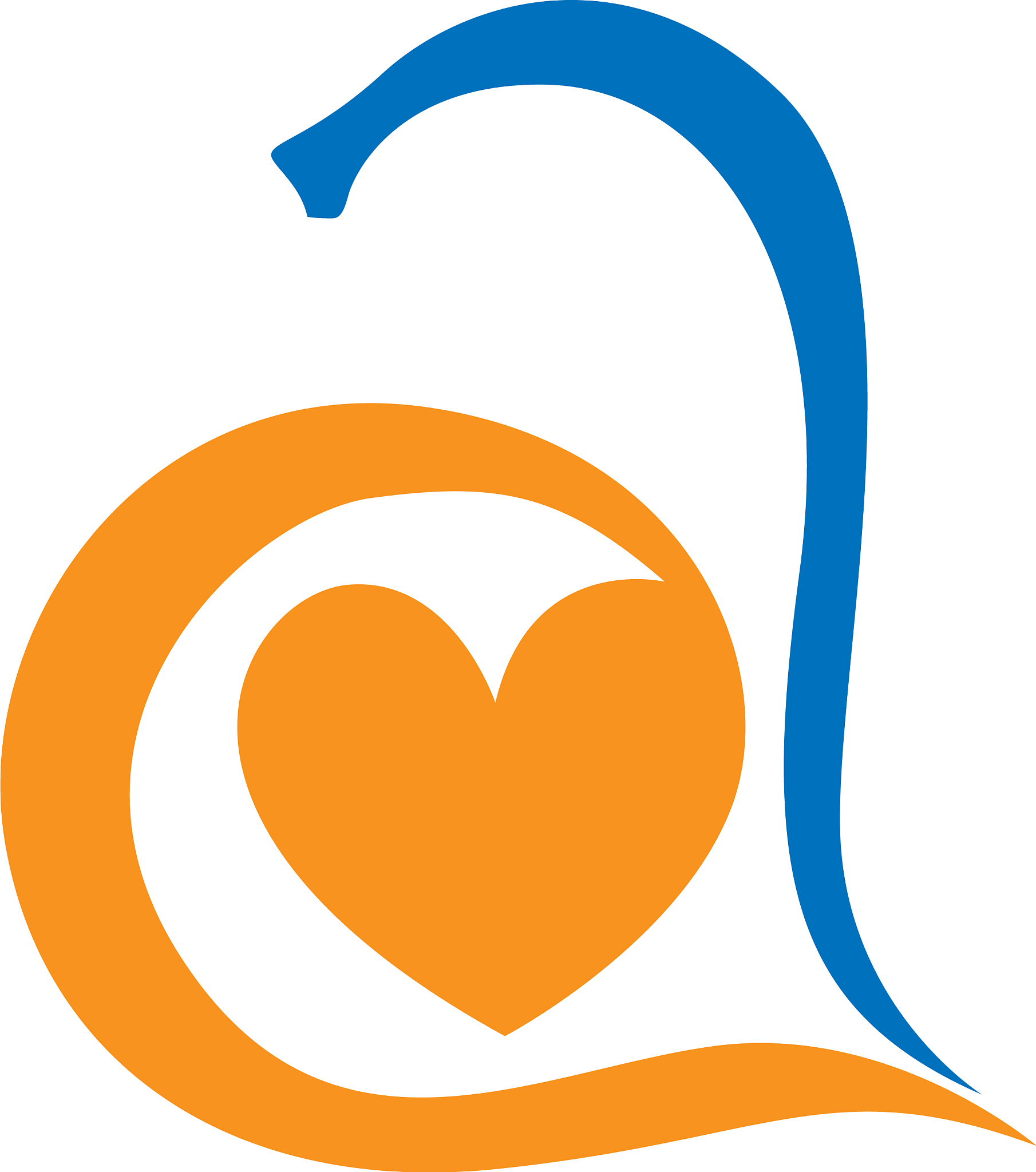 letter a alphabet love logo