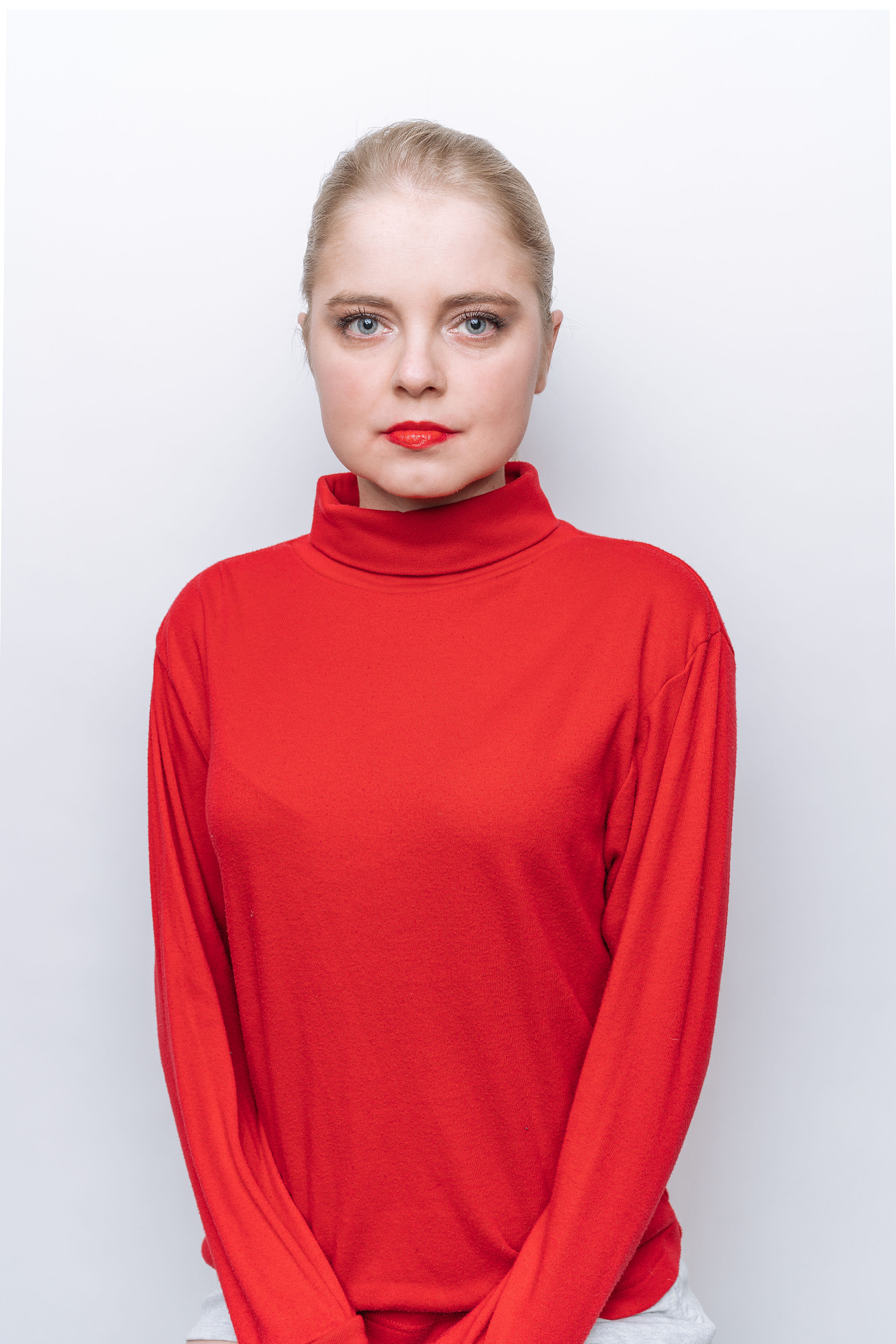 高领纯色毛衣好评英文写10条