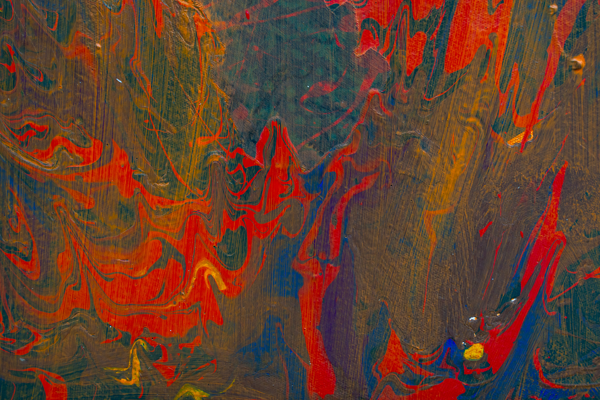 artists oil paints multicolored closeup abstract background