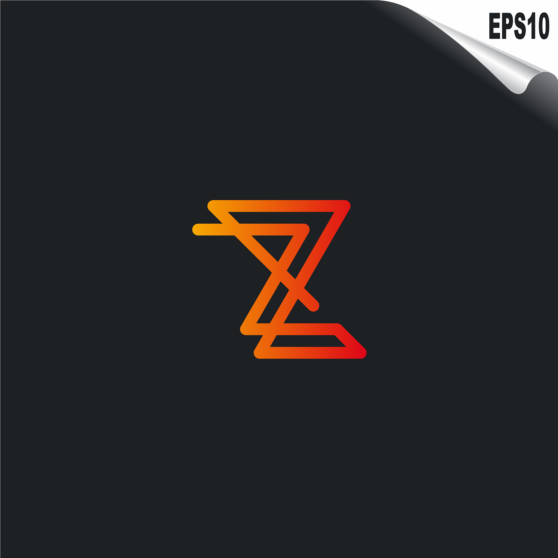 initial z logo monogram design template simple