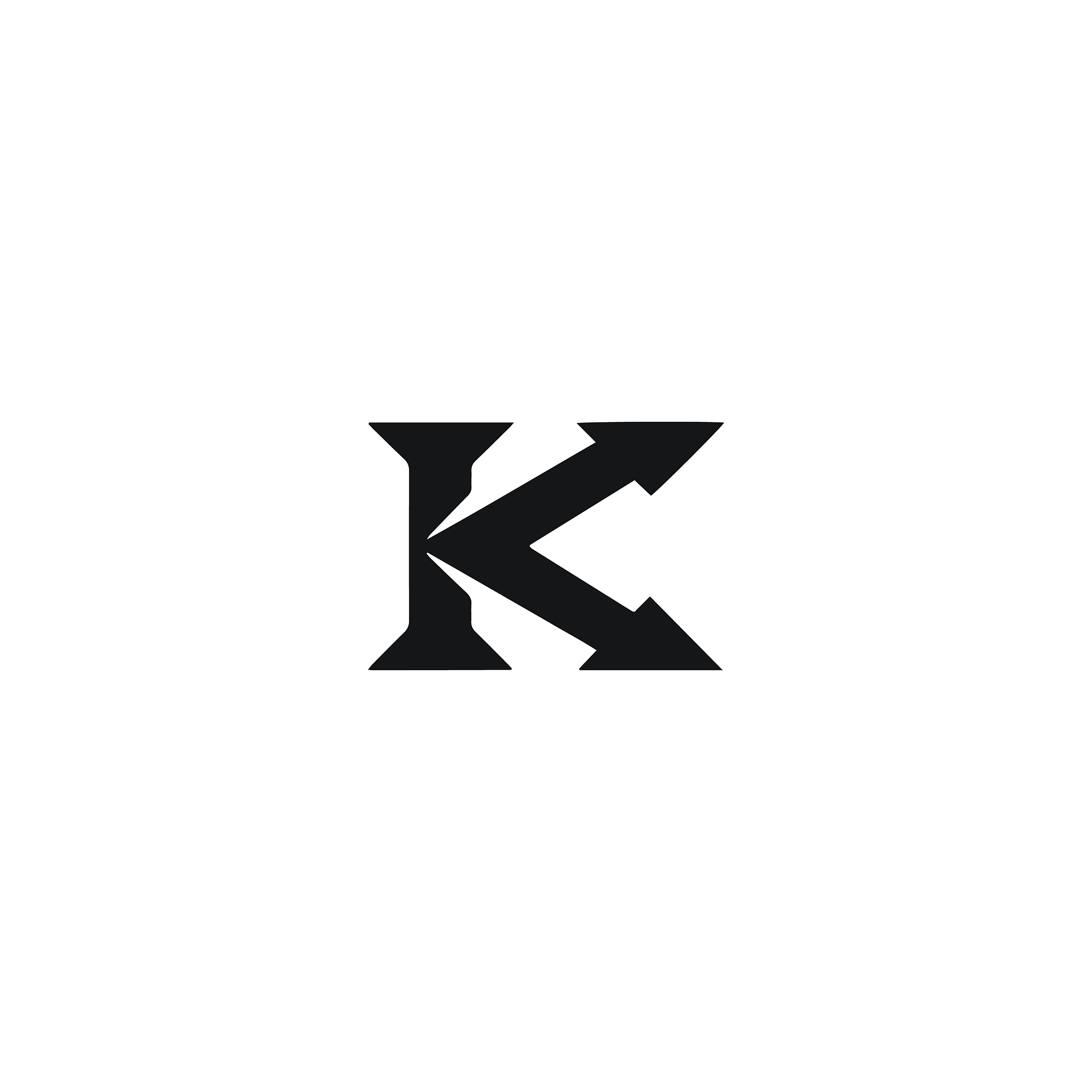 initial letter k logo design template