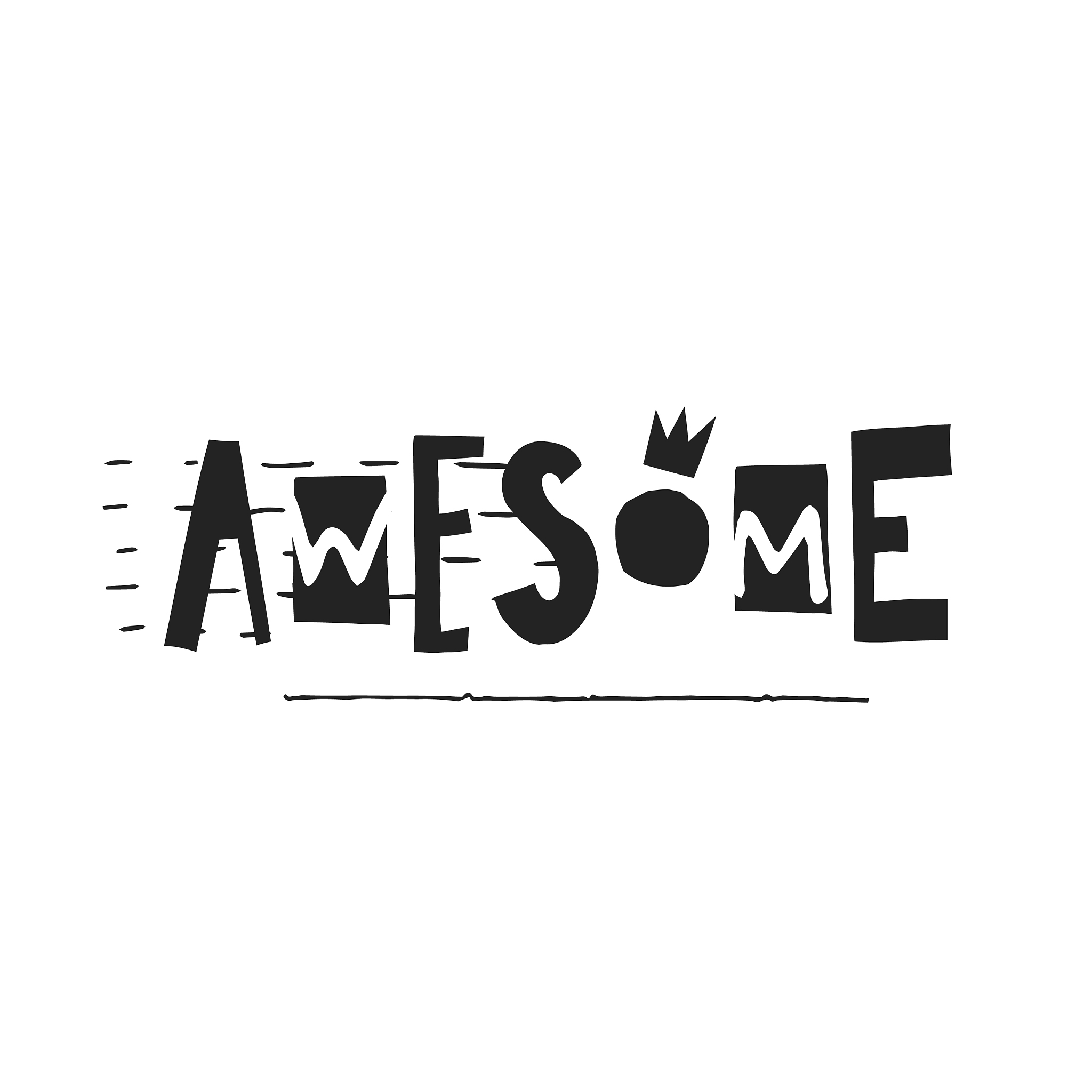 awesome shirt quote lettering