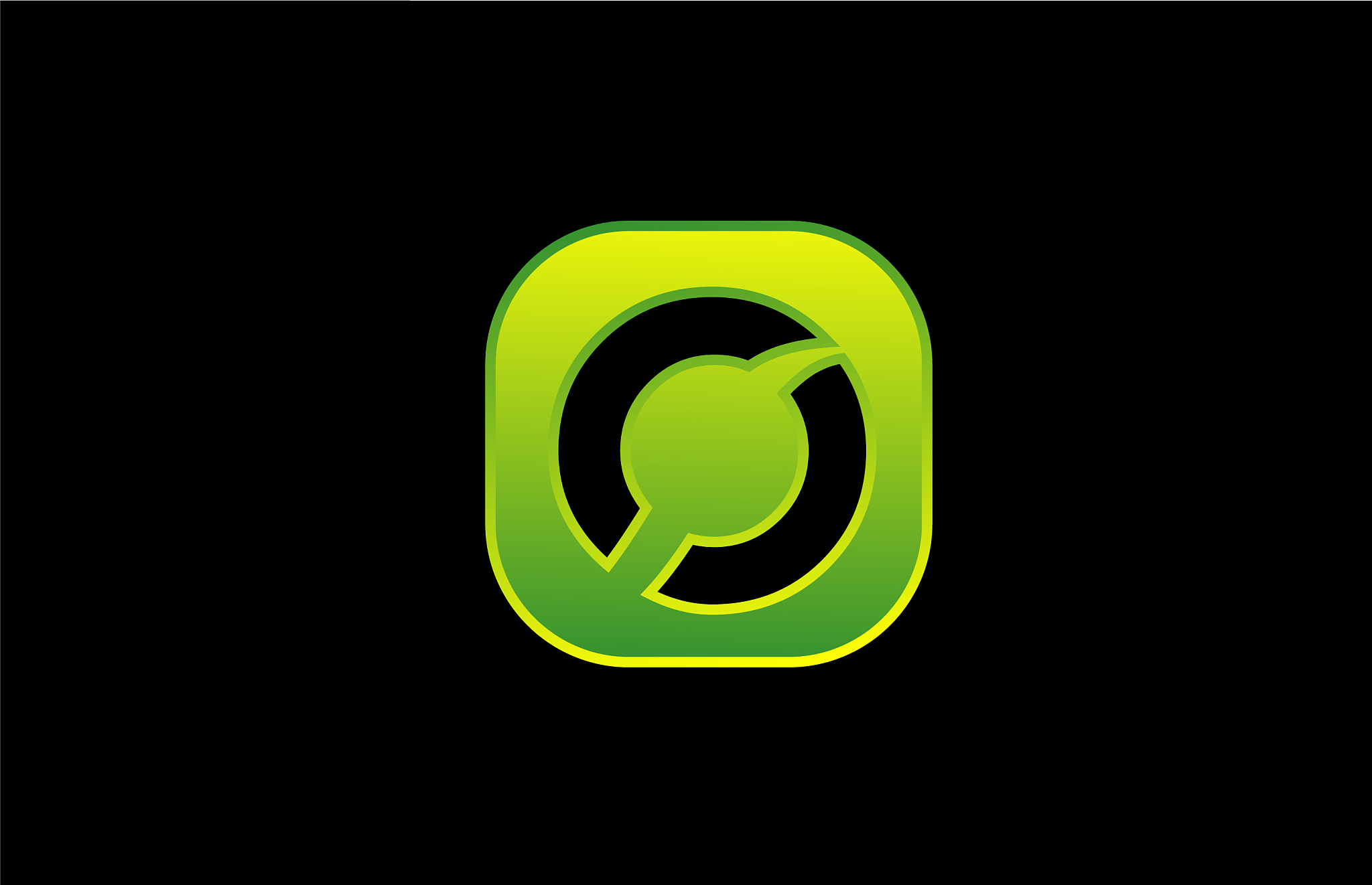 green black o alphabet letter logo icon <strong>d</strong>esign