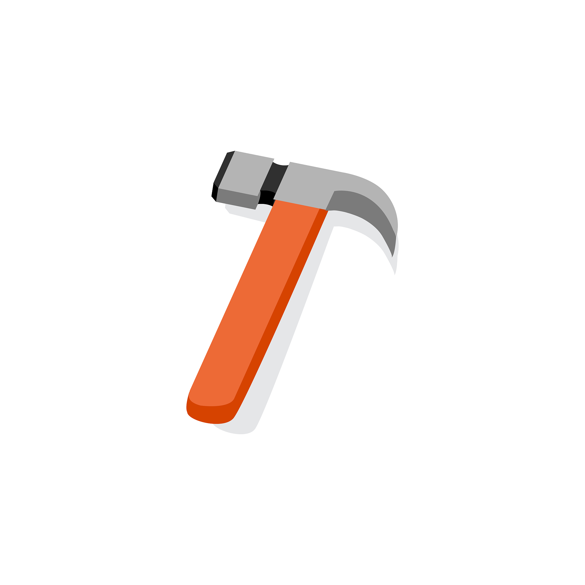 hammer vector isometric style illustration