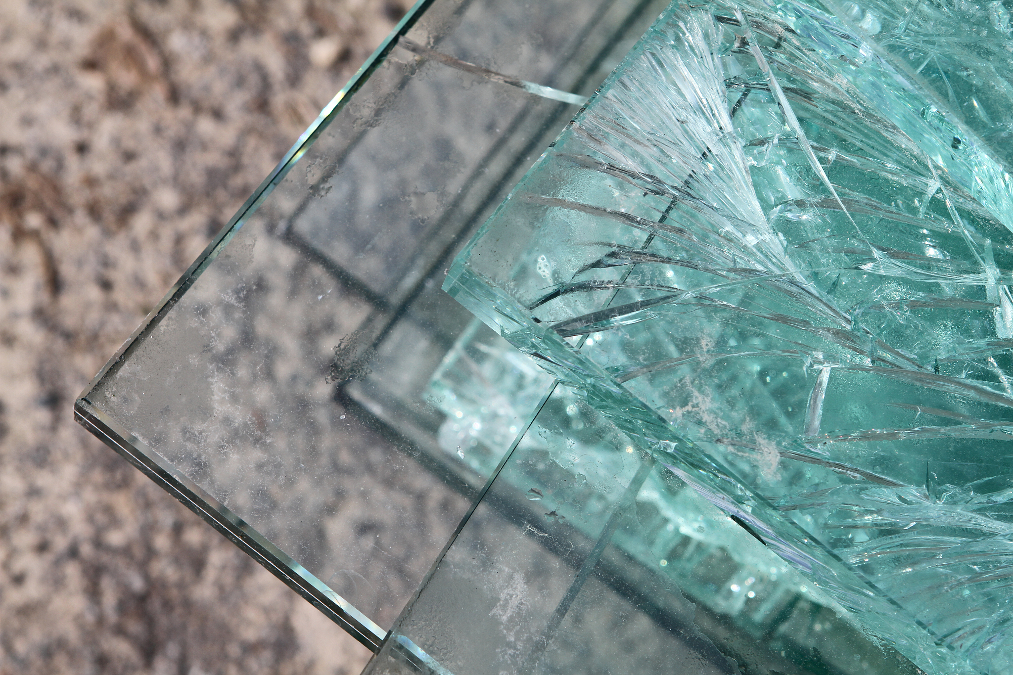 broken glass texture