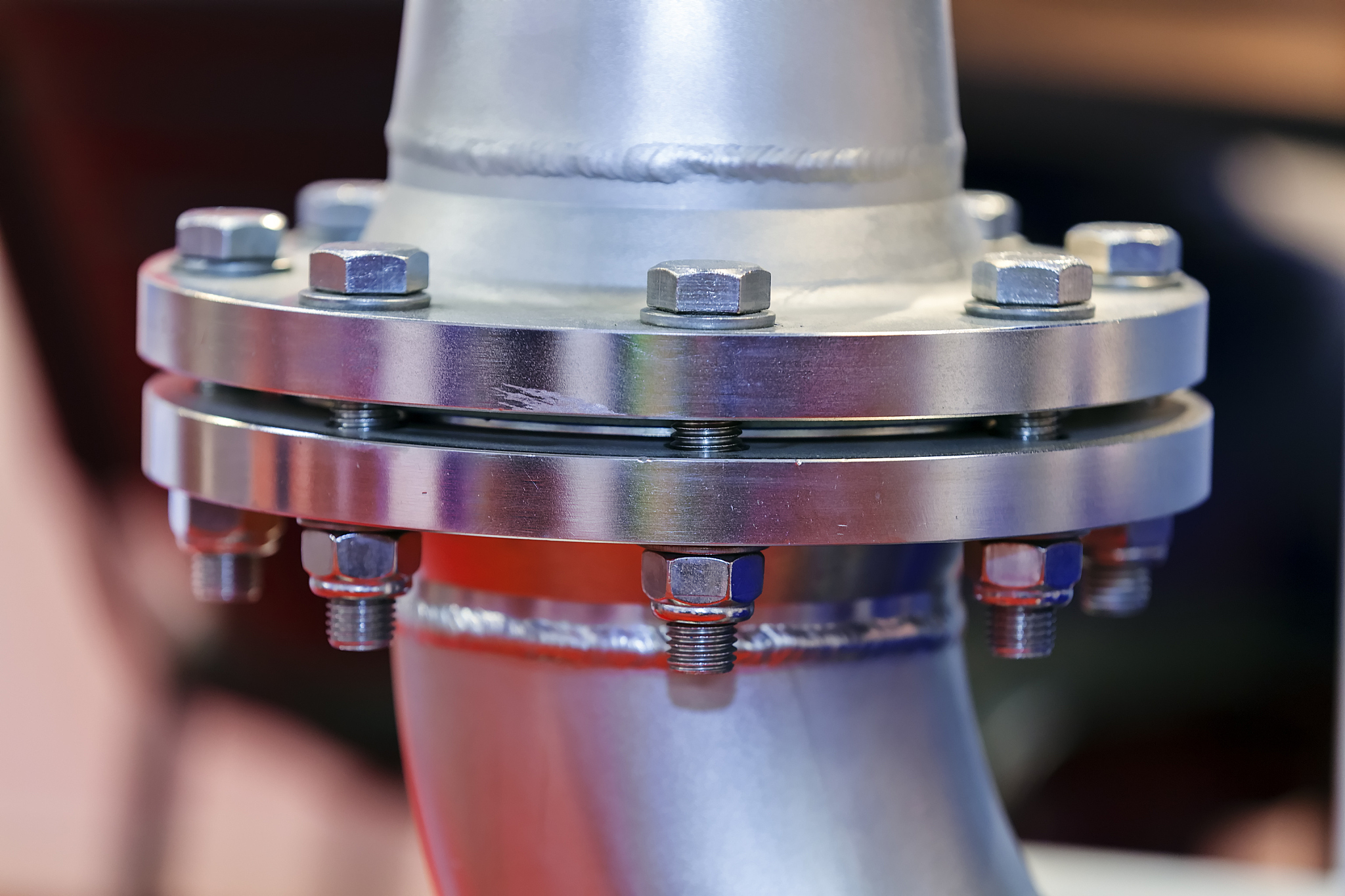 detail of steel engine