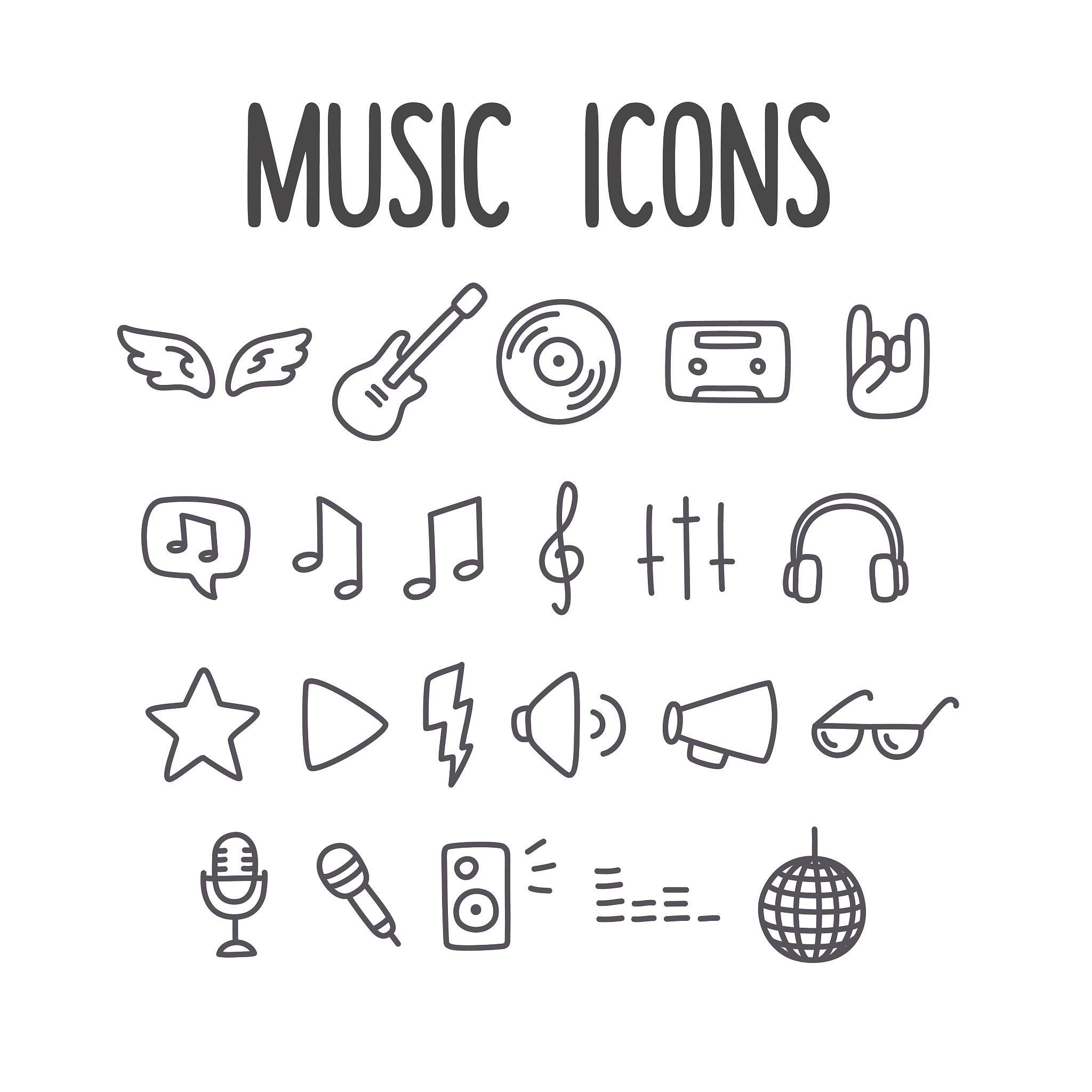music icons