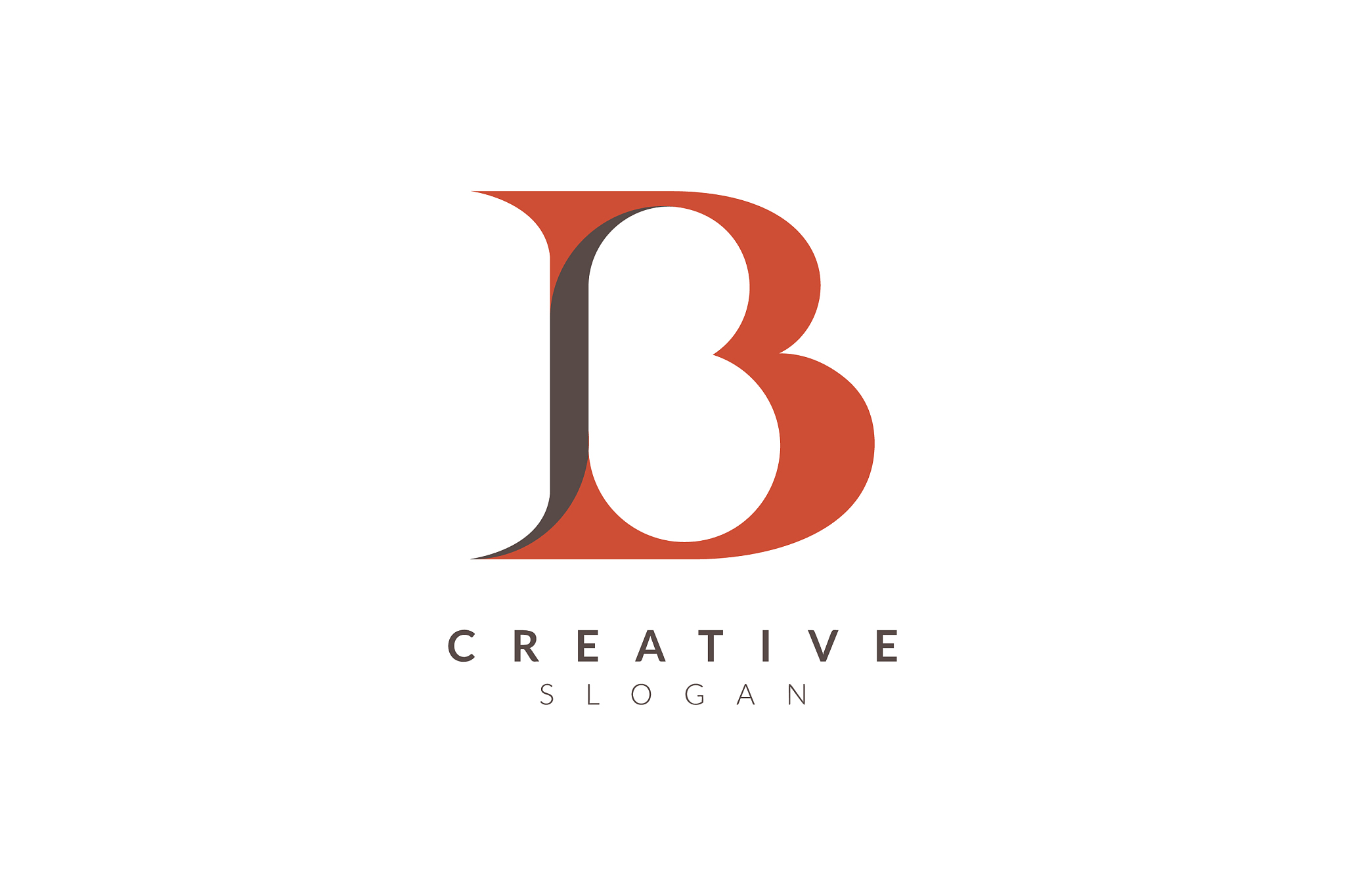 initial letter b logo design is elegant and