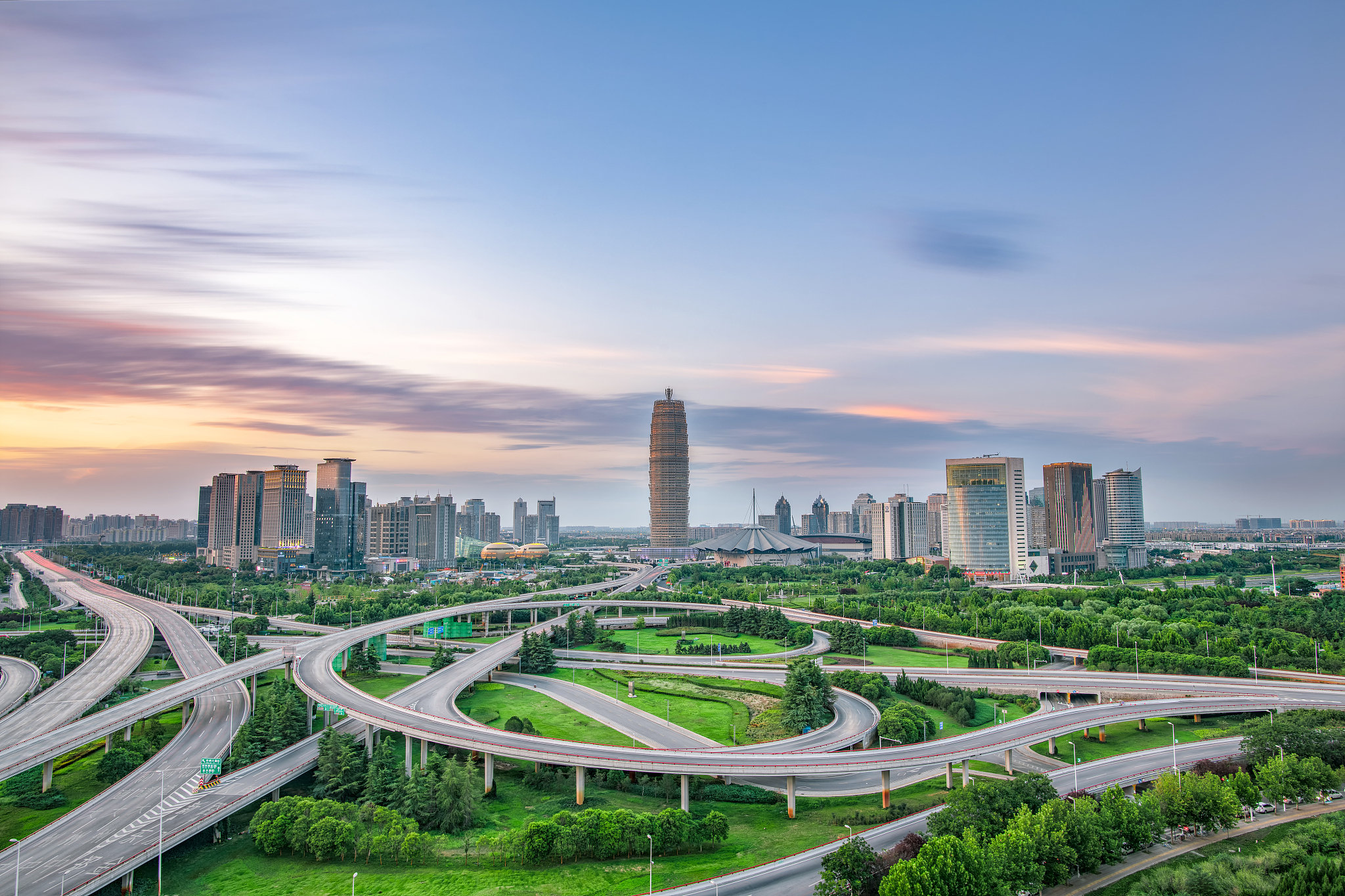 <strong>郑州</strong>,都市风光,郑东新区,房地产,建筑外部,商务,河南省,立交桥,cbd
