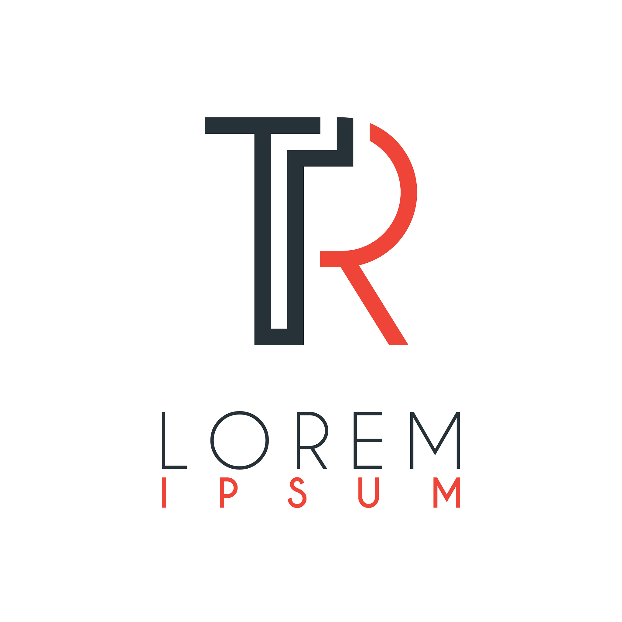the logo between letter t and letter r or tr