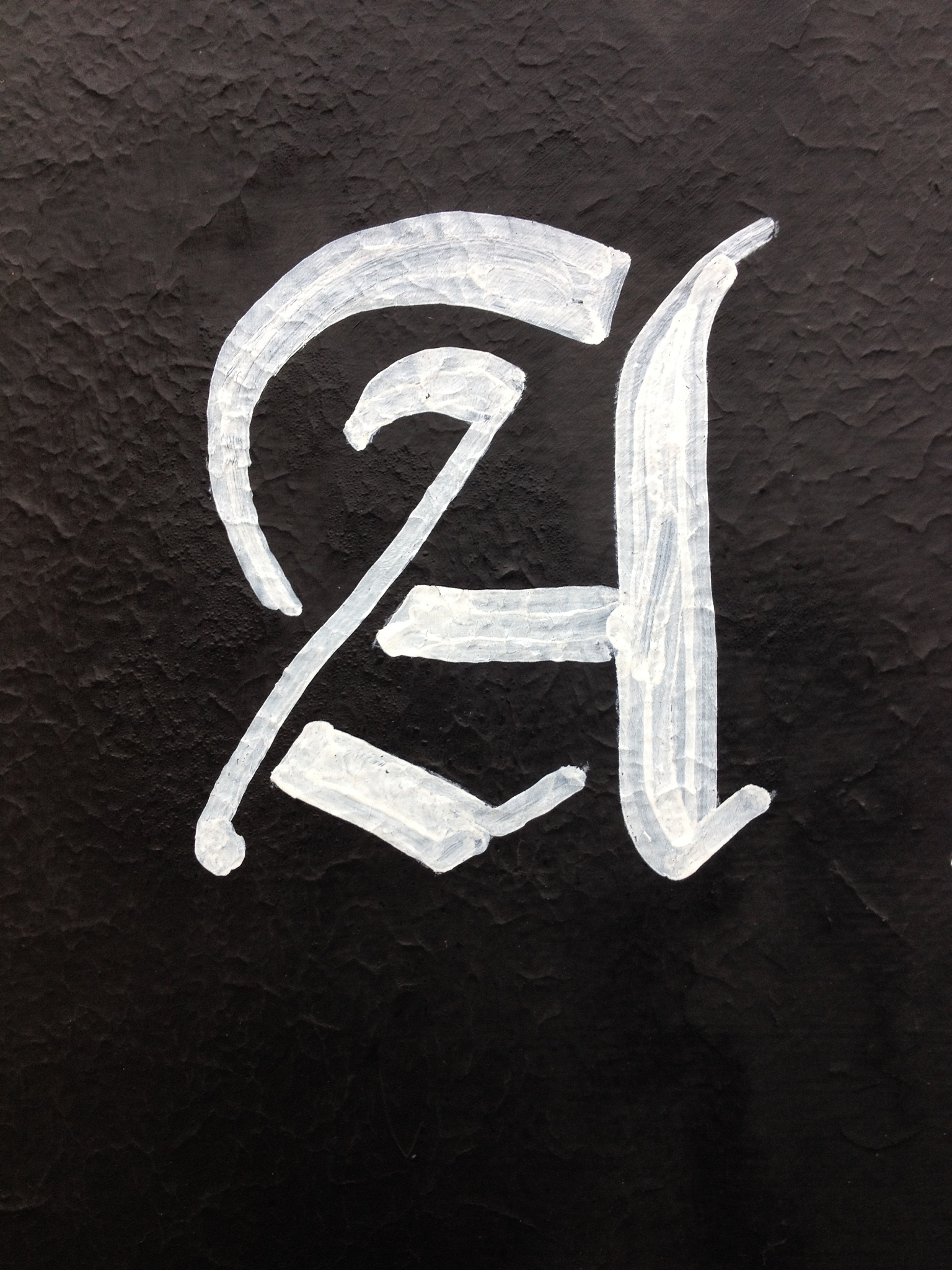 found letters and numbers
