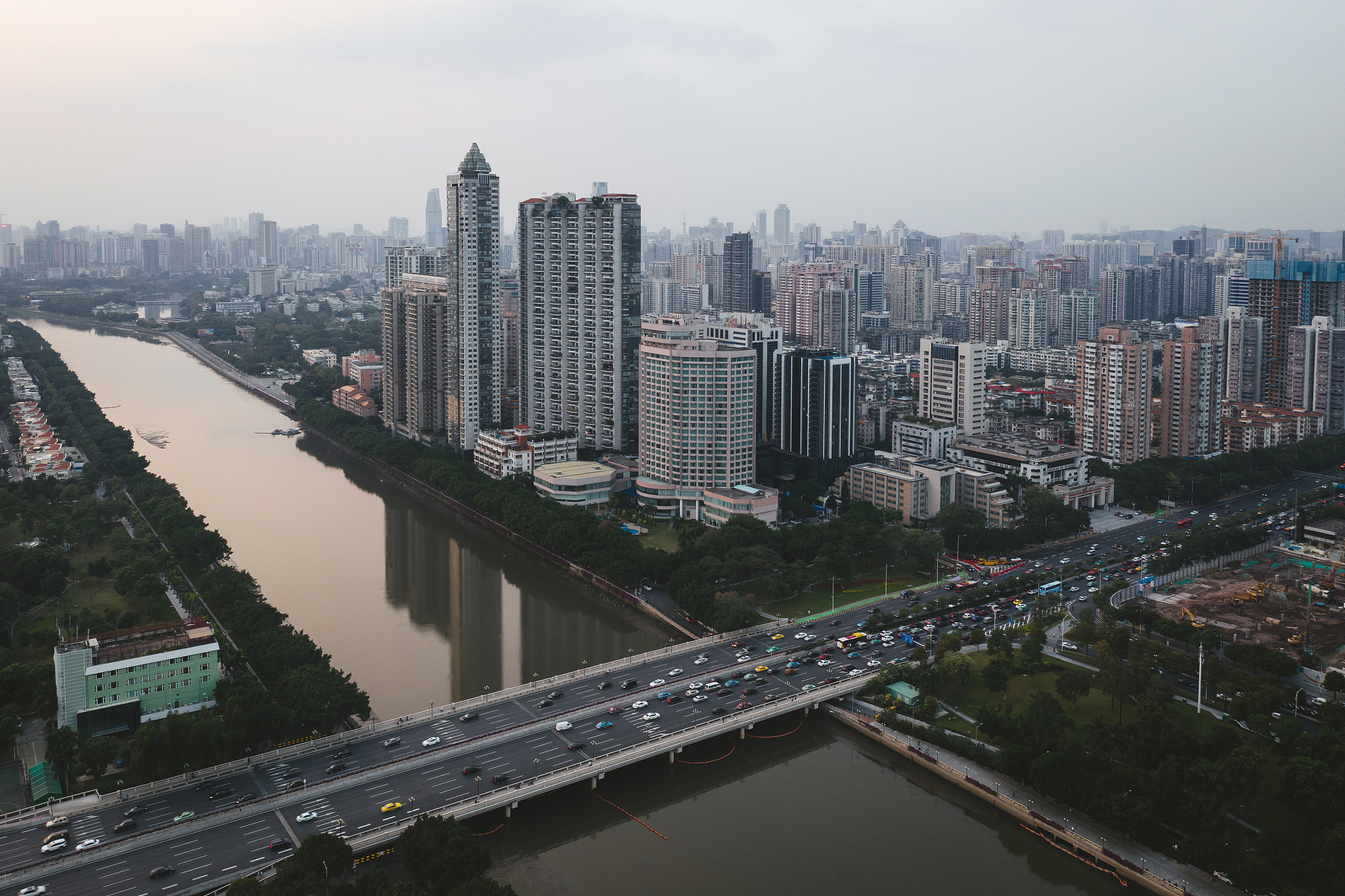 cityscape of guangzhou china