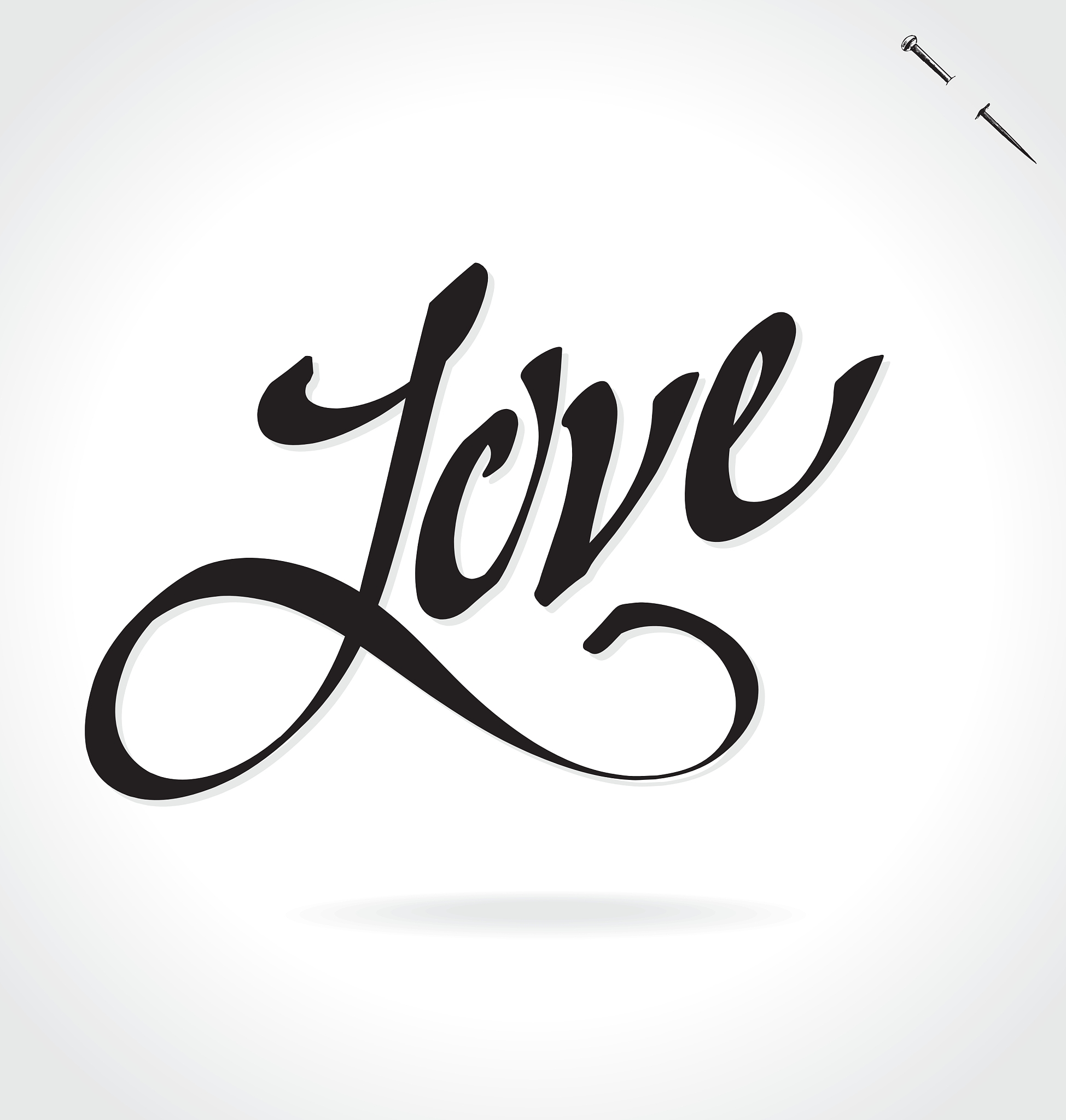 love hand lettering