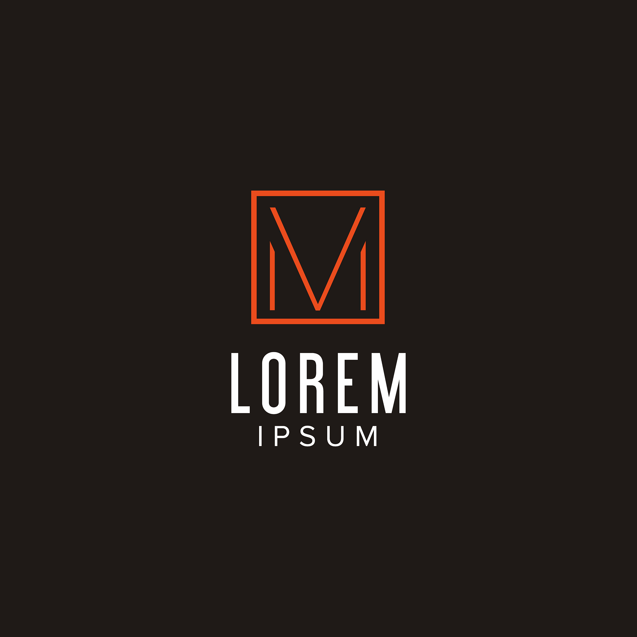 creative letter m logo concept design