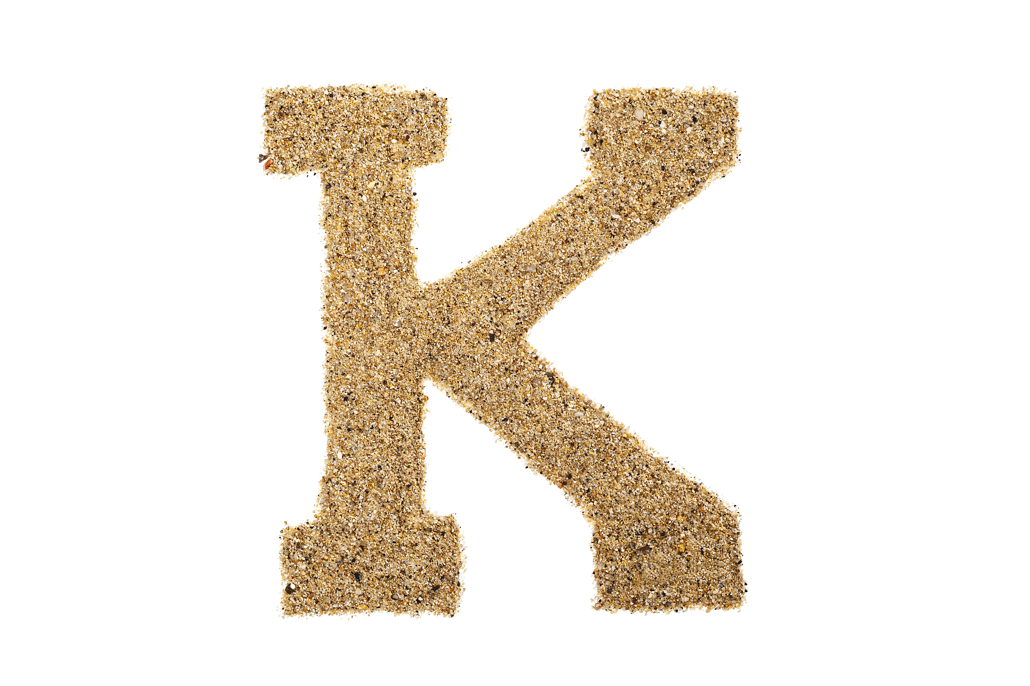 英文字母<strong>k</strong>,沙子,字母表次序,字母,褐色,水平画幅,消息,无人,符号,性格