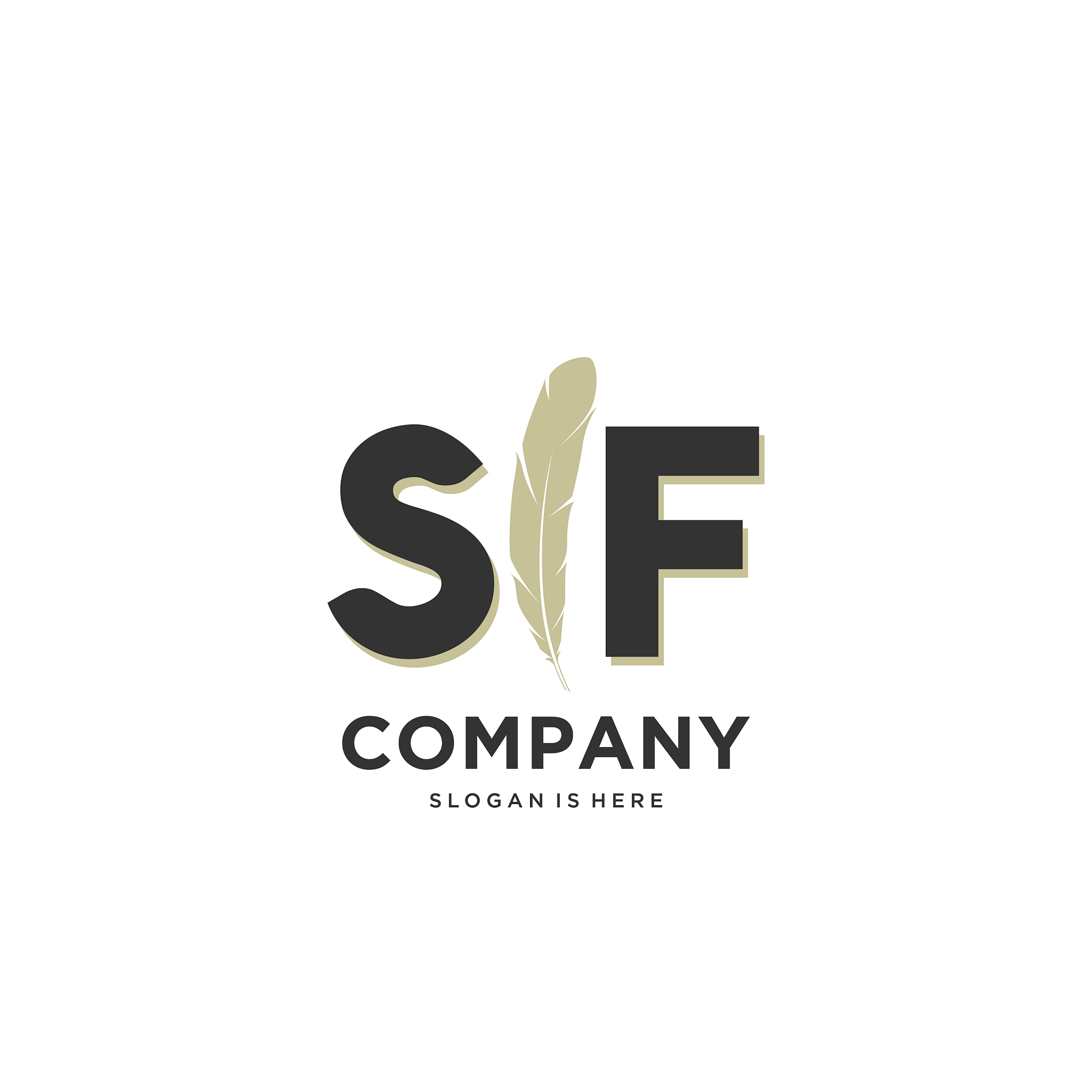 initial sf letter unique attractive creative