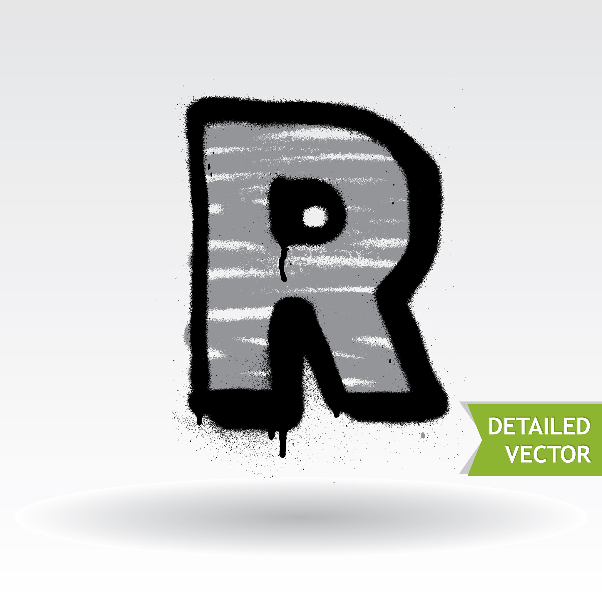 graffiti alphabet highly detailed font