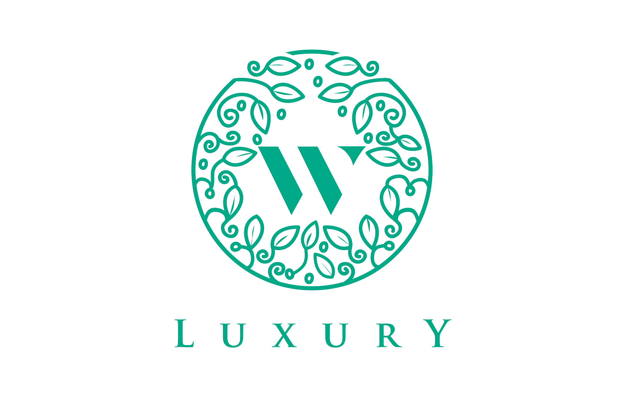 w letter logo luxurybeauty cosmetics logo