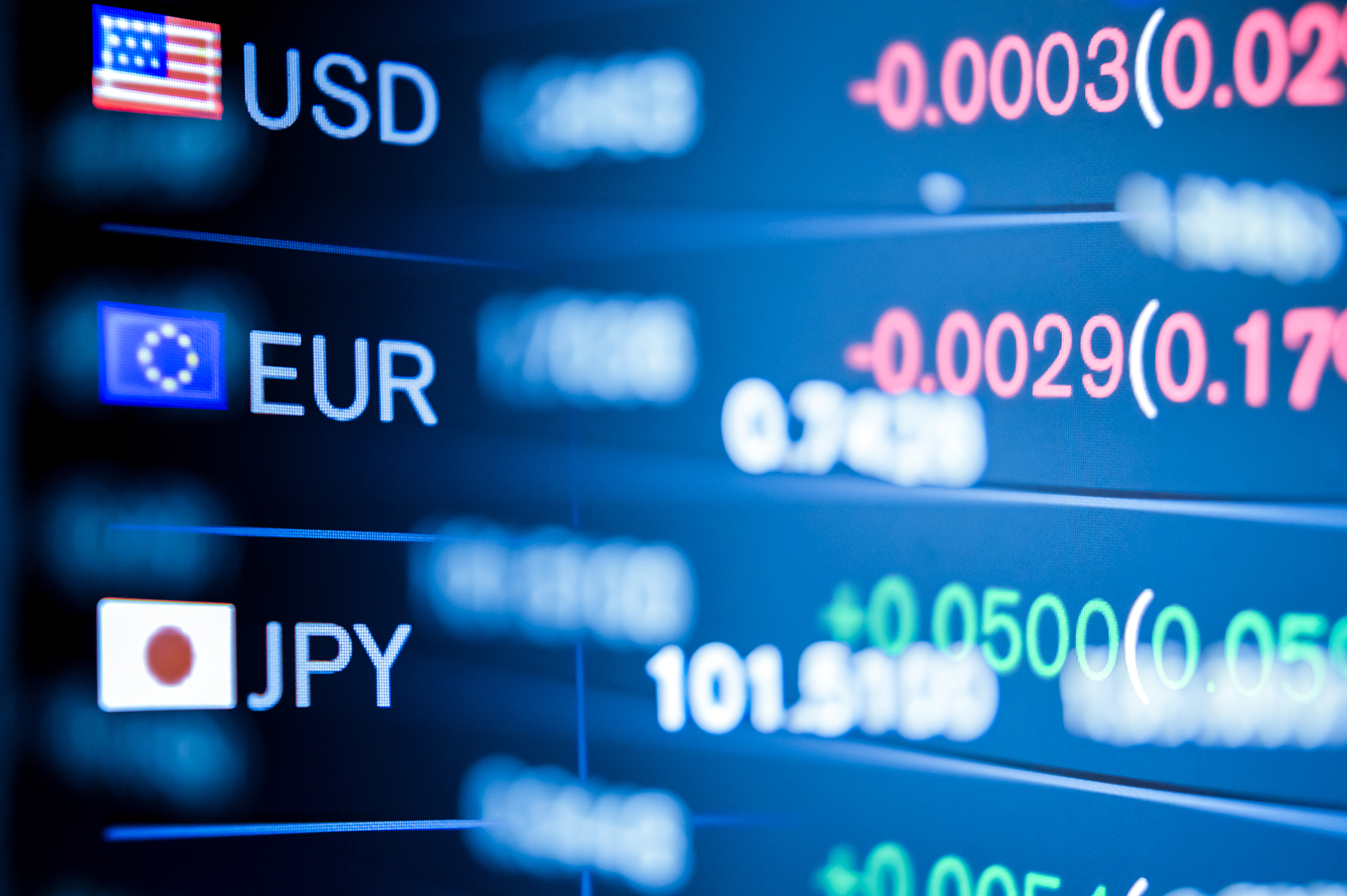 electronic currency exchange notice board