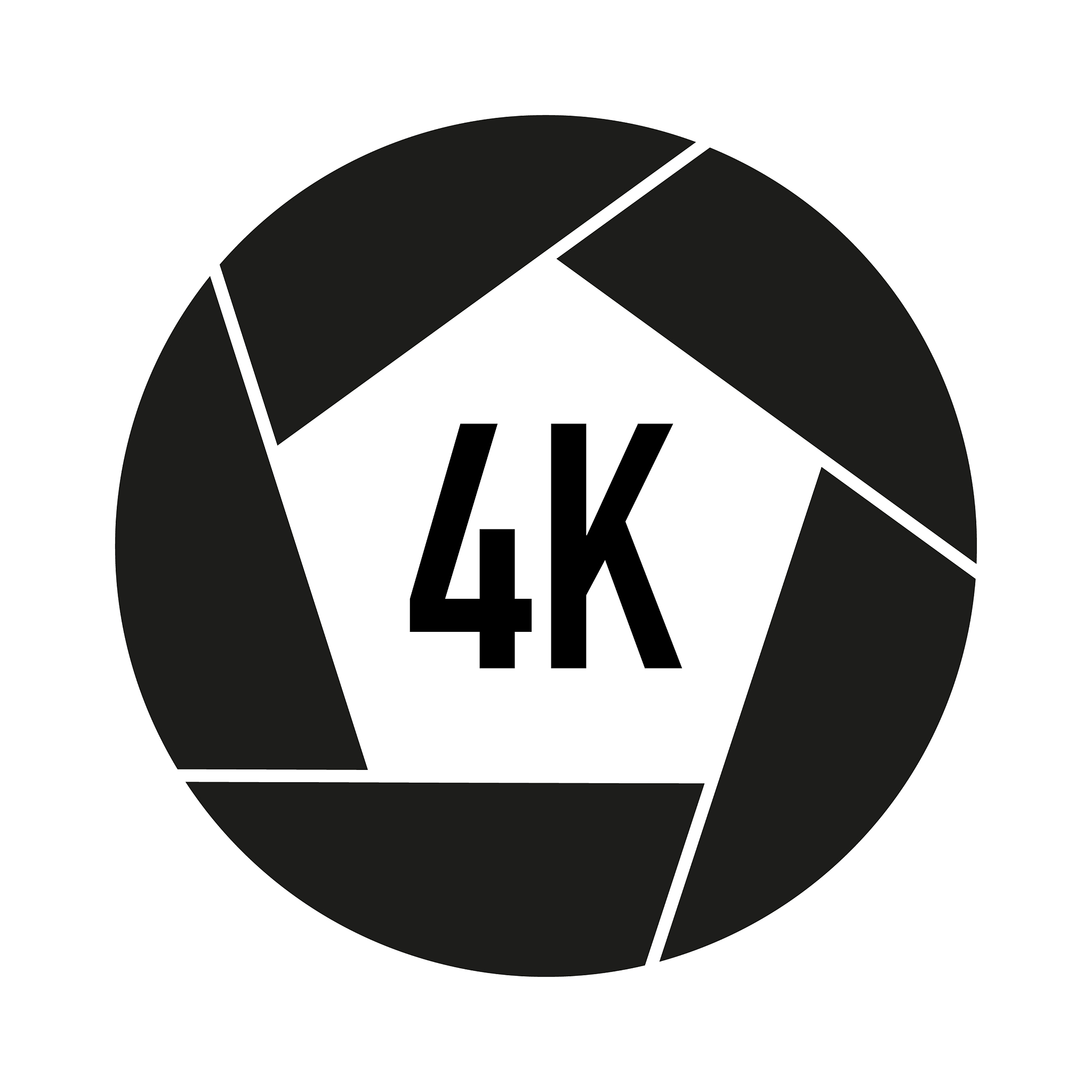 photo video formats in black and white