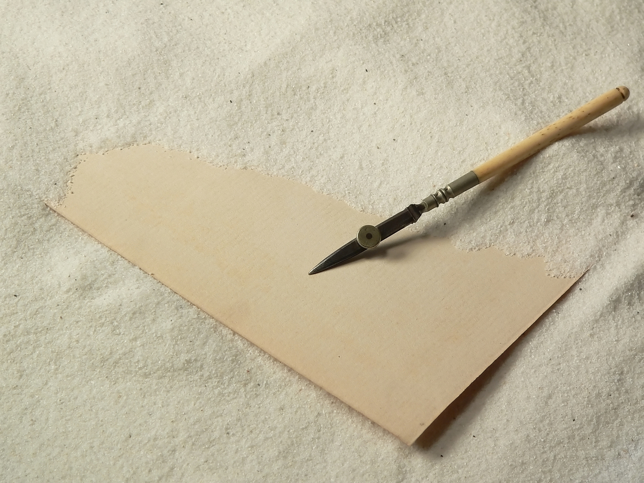 rare pen buried in sand