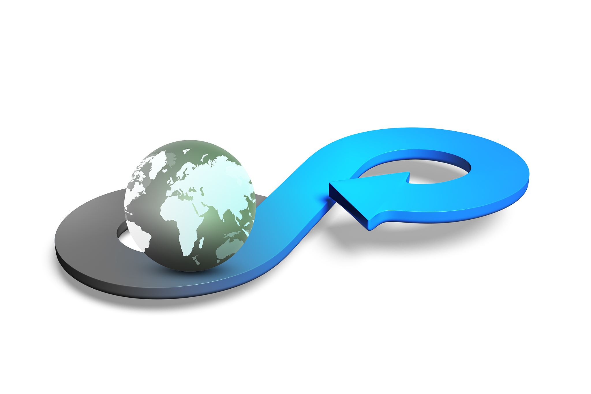 circular economy concept, 3d rendering