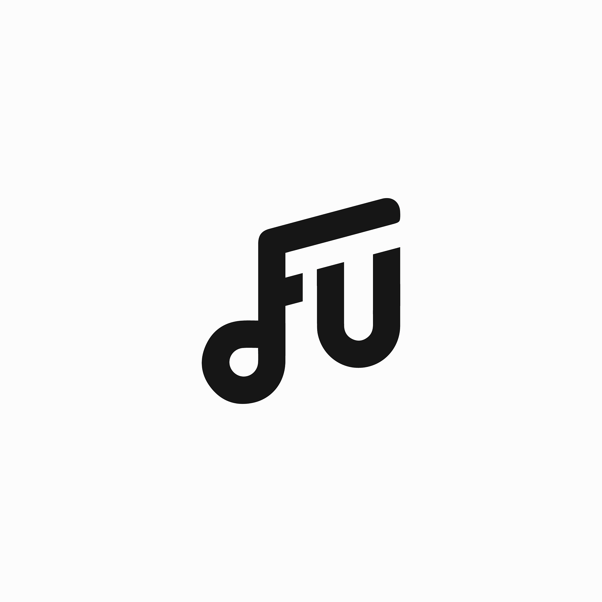 initial letter fu or uf logo design template